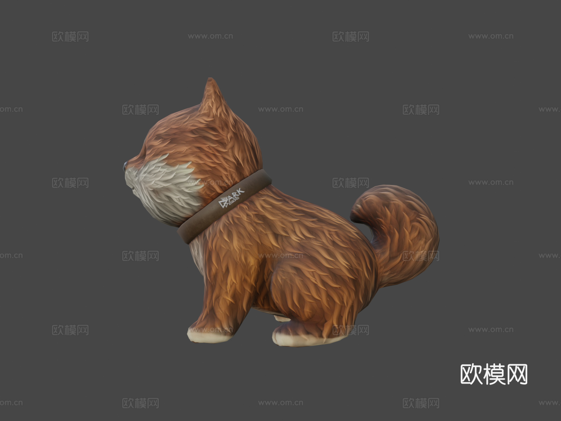 毛茸茸的柴犬su模型