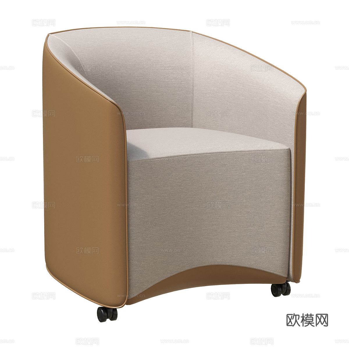 现代简约单人沙发 单人沙发 简约沙发 休闲沙发 客厅沙发3d模型