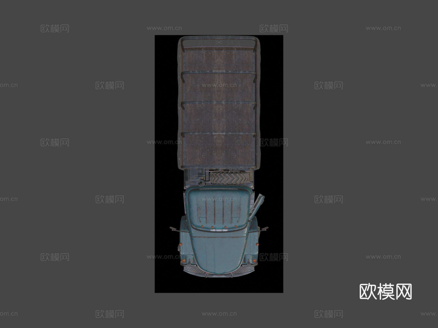 绝地求生卡车su模型