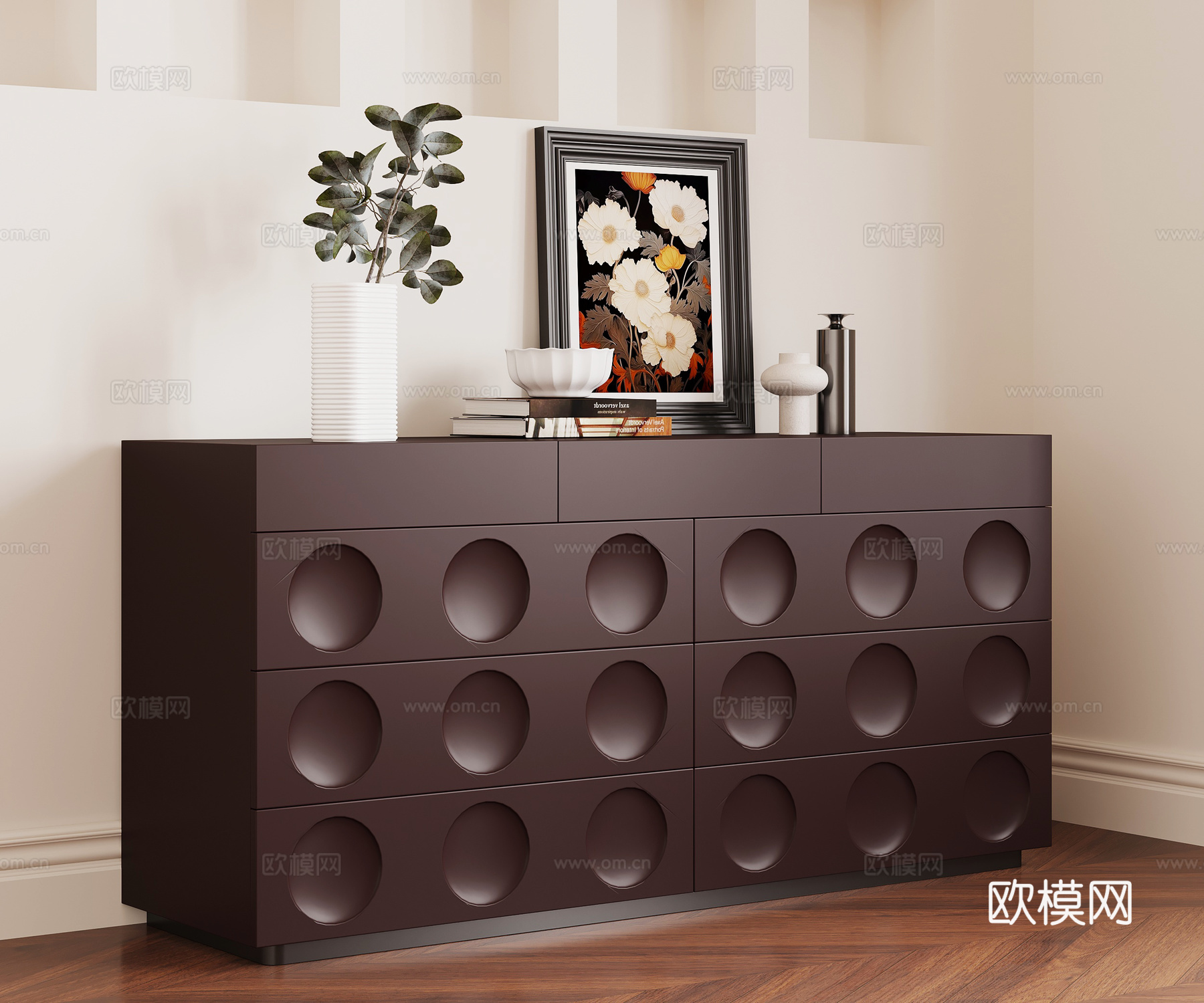 法式复古玄关柜su模型