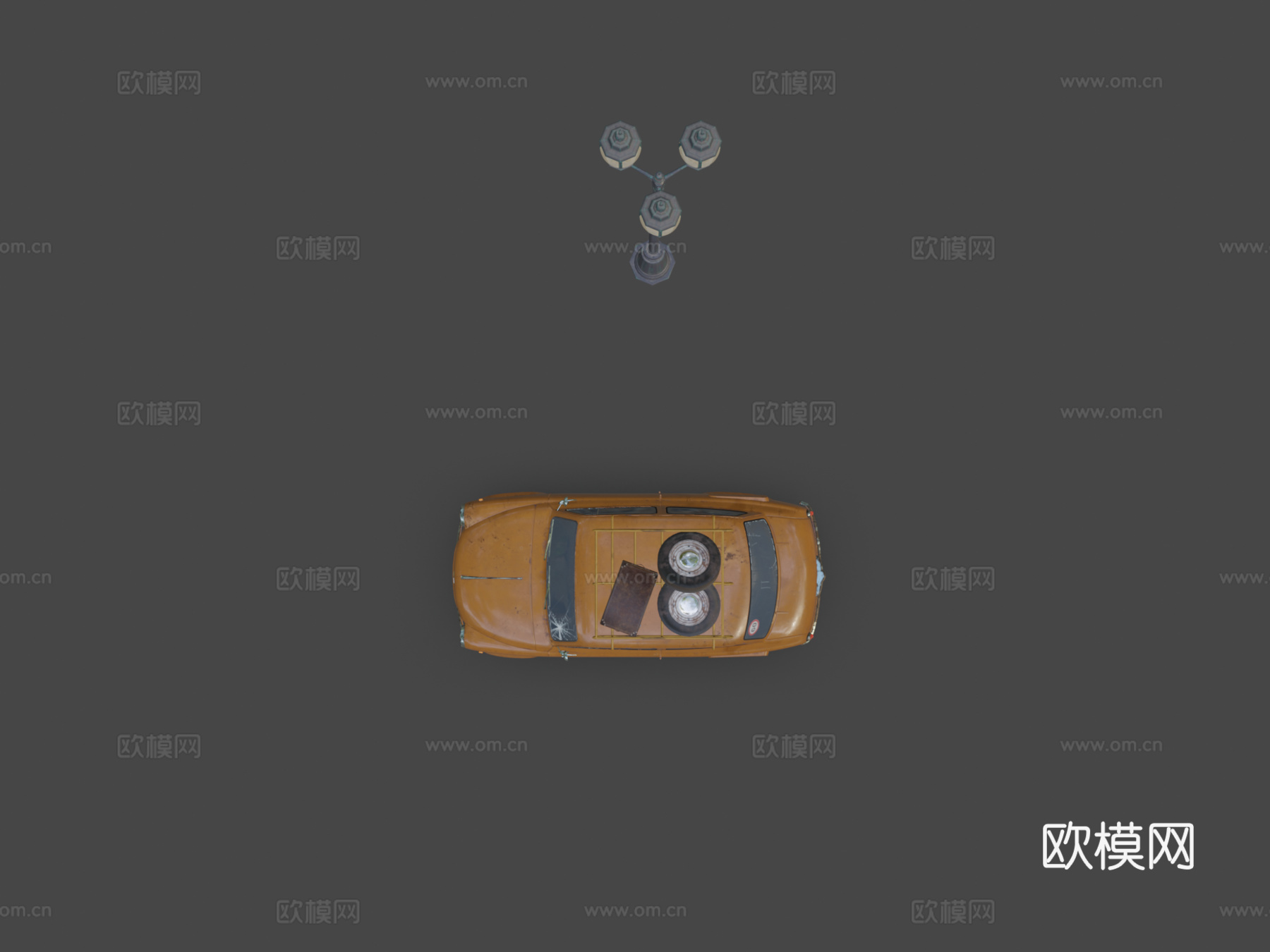 汽车场景su模型