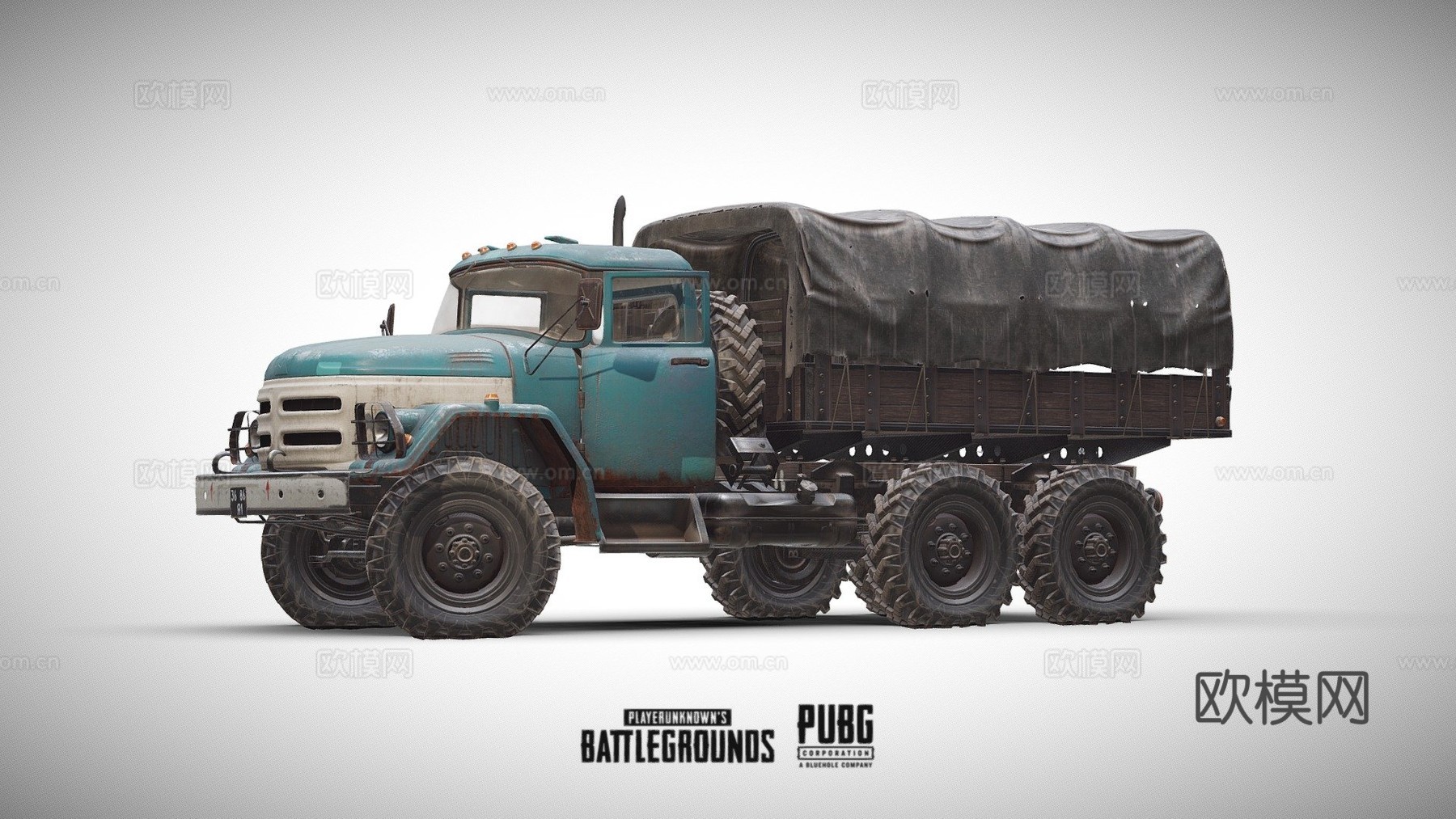 绝地求生卡车su模型