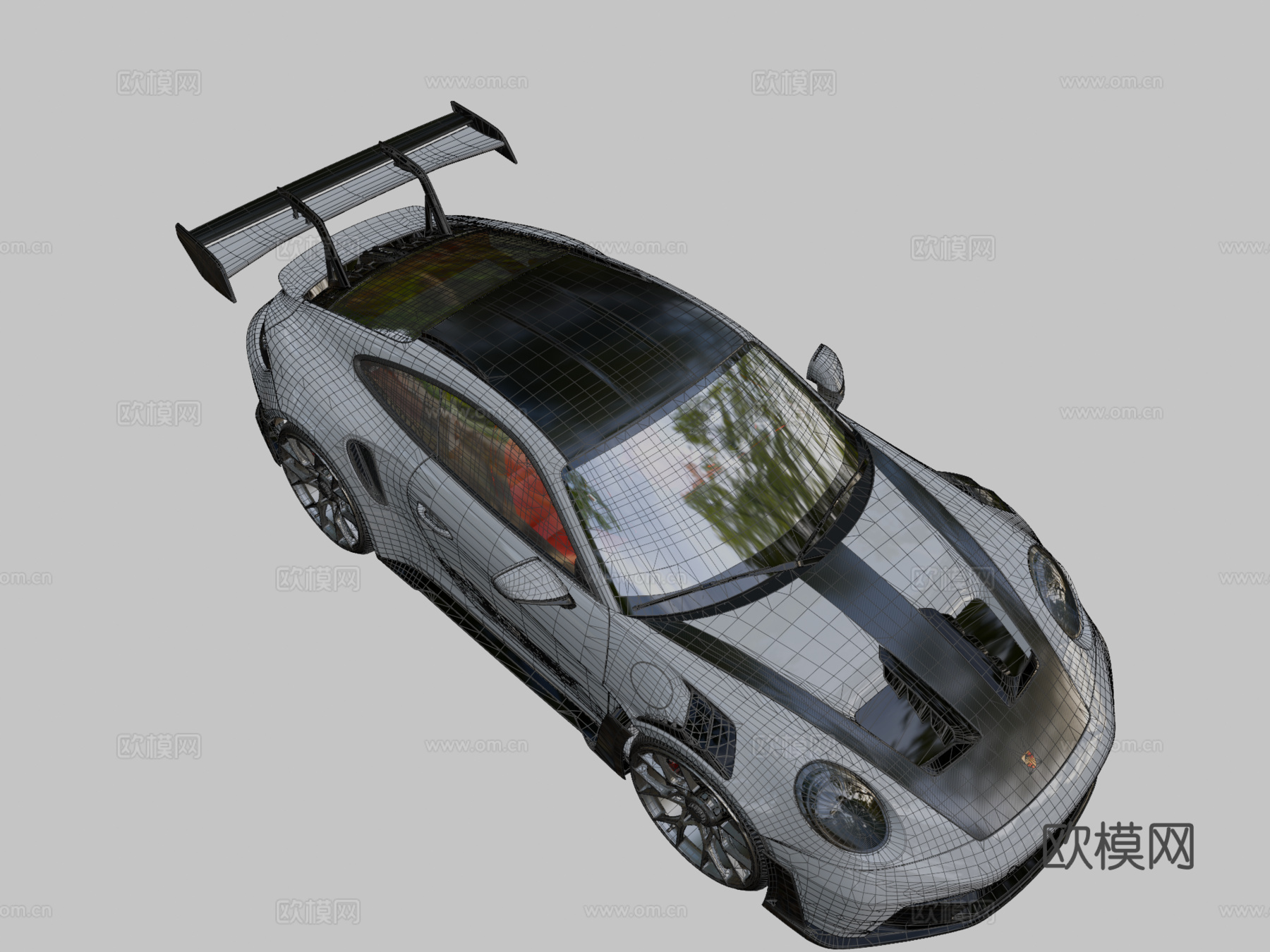 保时捷GT3 RSsu模型