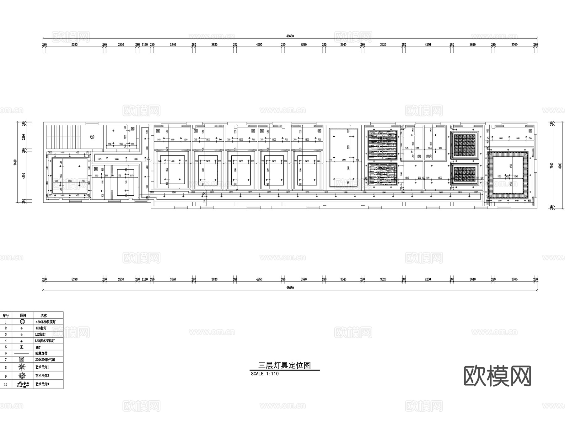 按摩推拿室美容理疗平面系统图室内工装CAD施工图cad施工图