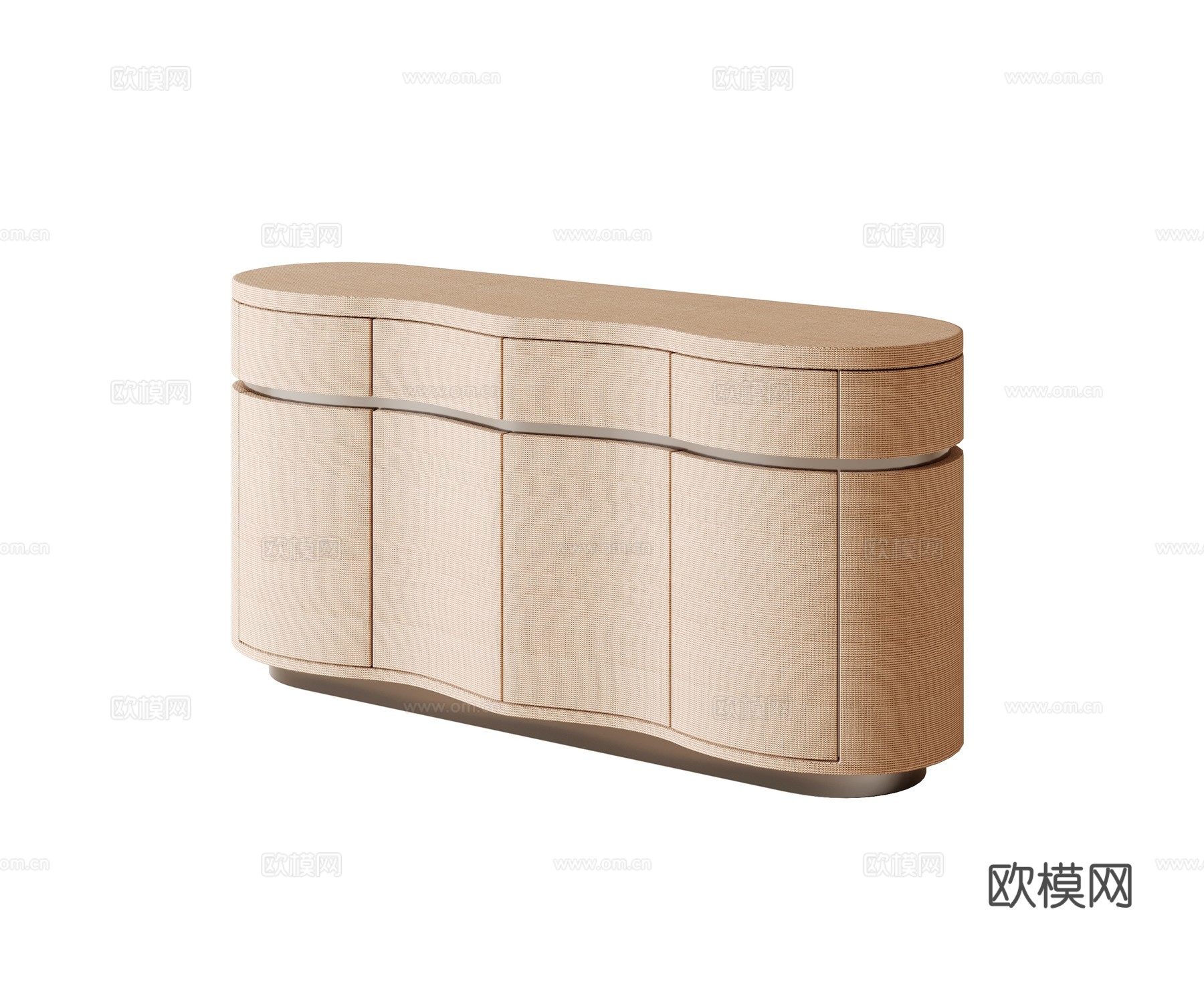 现代轻奢玄关柜su模型