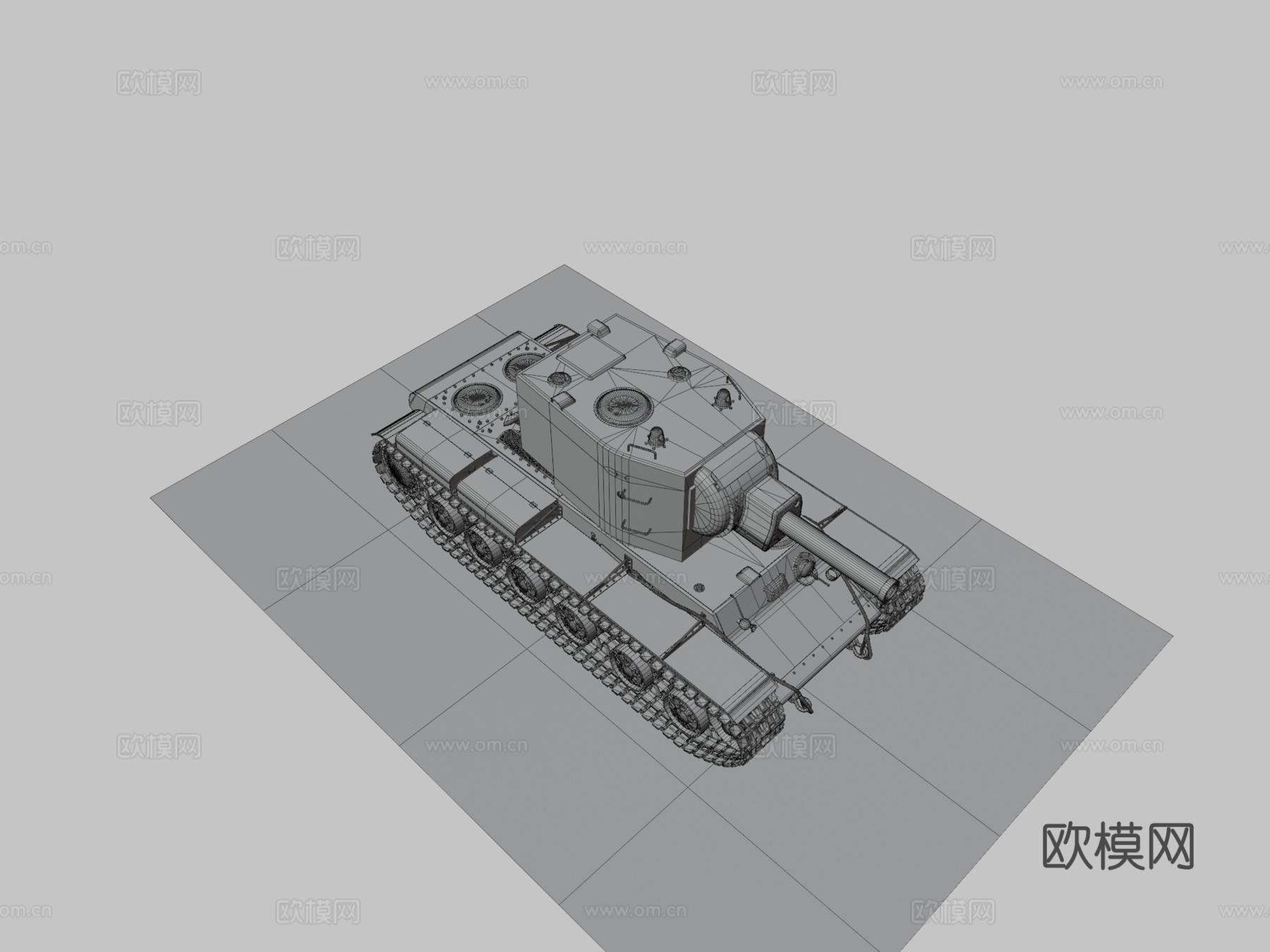 KV2重型坦克1940su模型