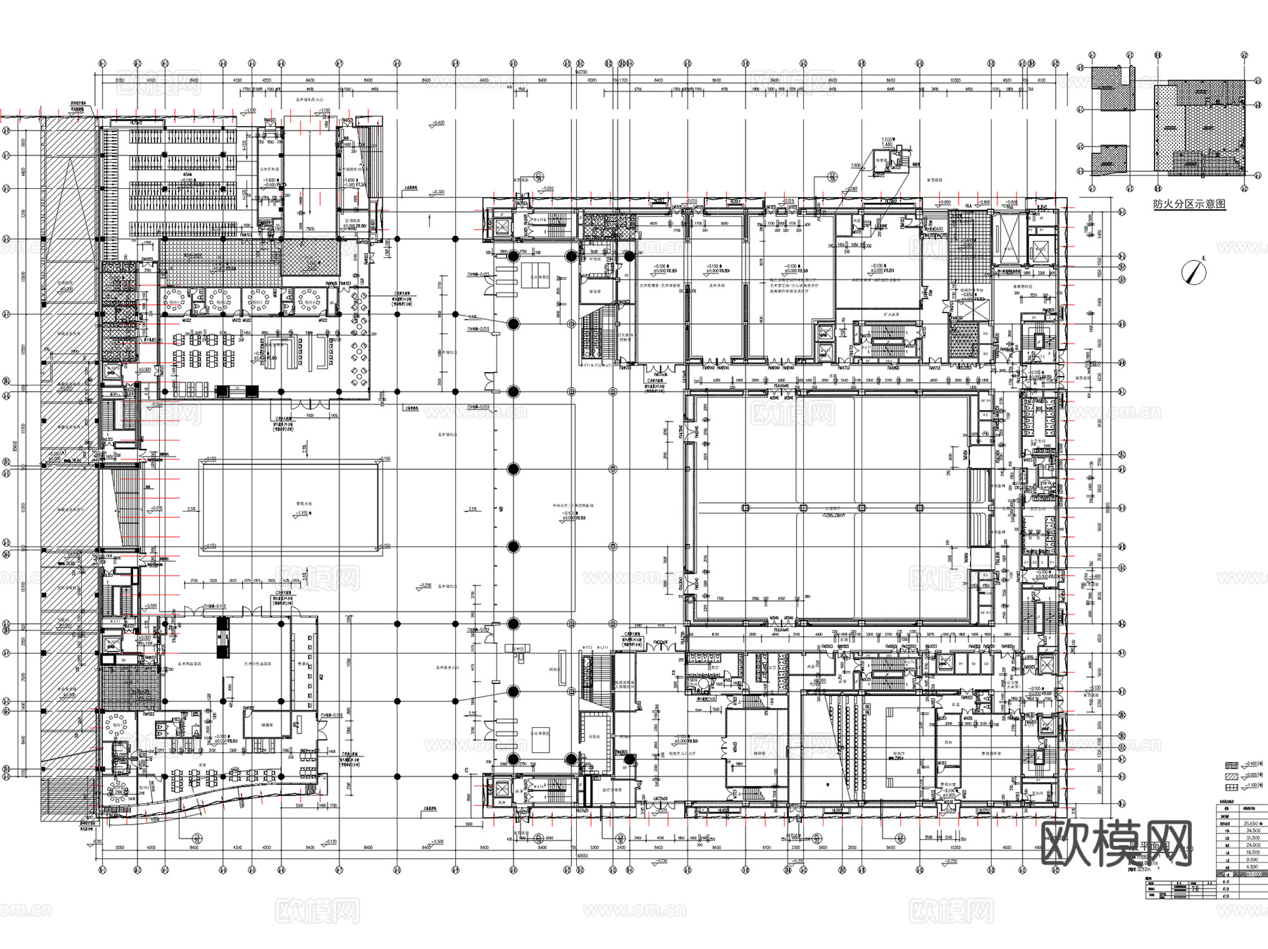 历史文化展厅科技城市展览馆博物馆陈列CAD平面施工图集25套cad施工图