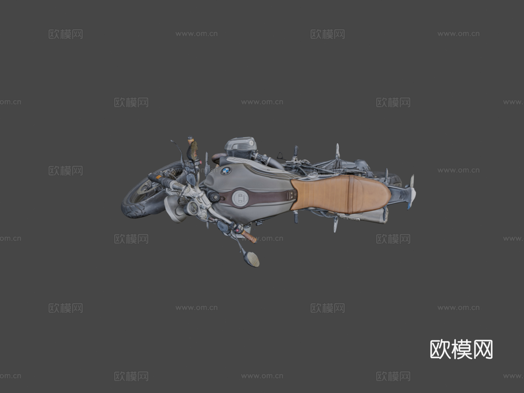 摩托车原始摄影测量扫描su模型