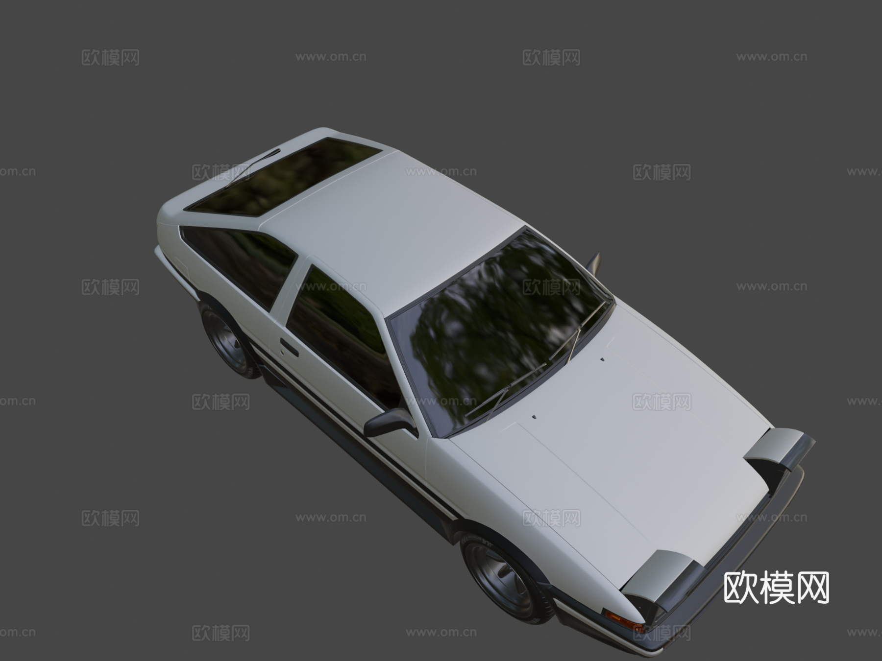 丰田AE86斯普林特特鲁诺前期型su模型