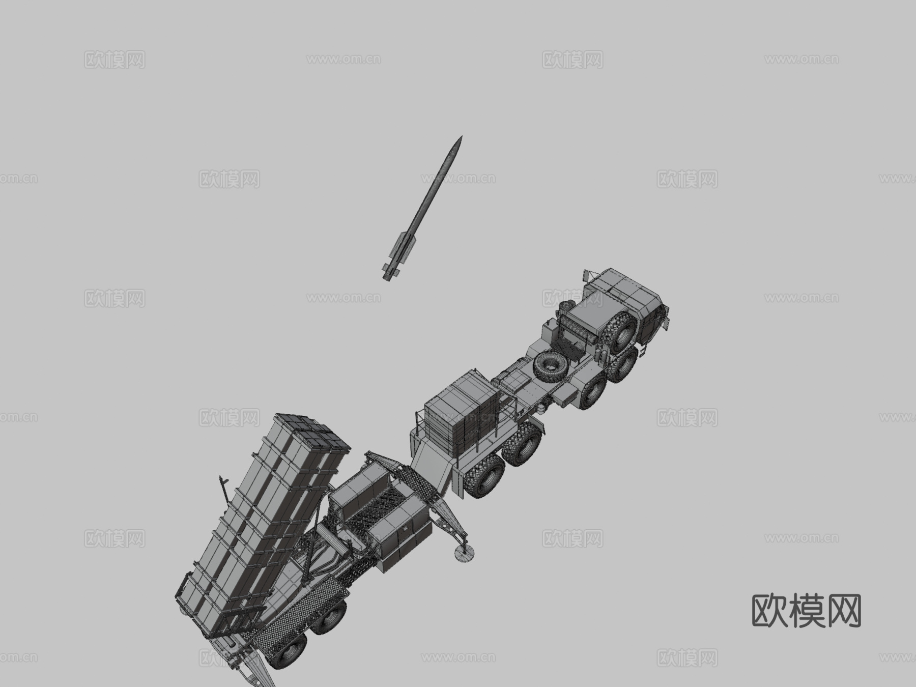 MIM104爱国者发射器su模型