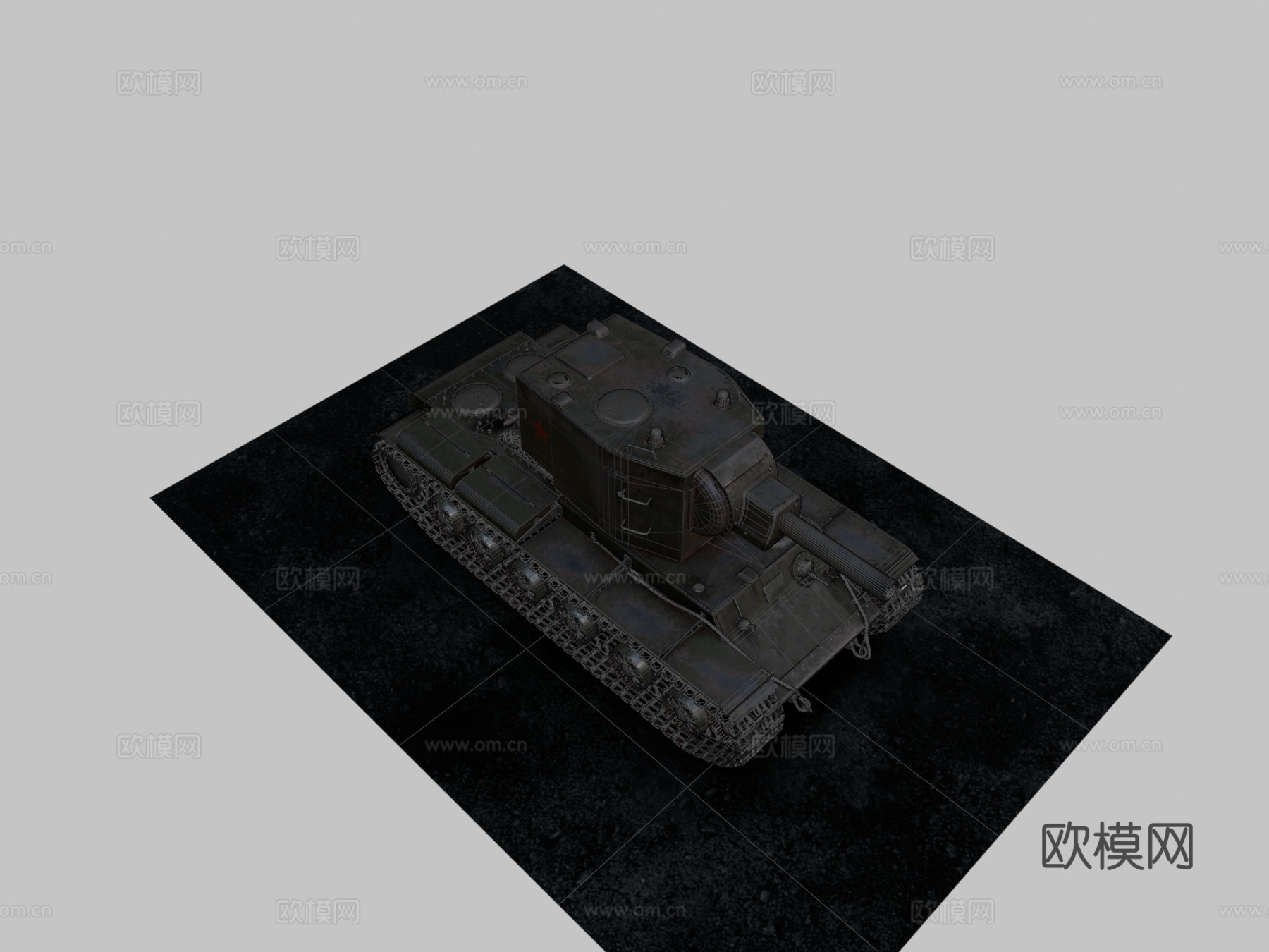KV2重型坦克1940su模型