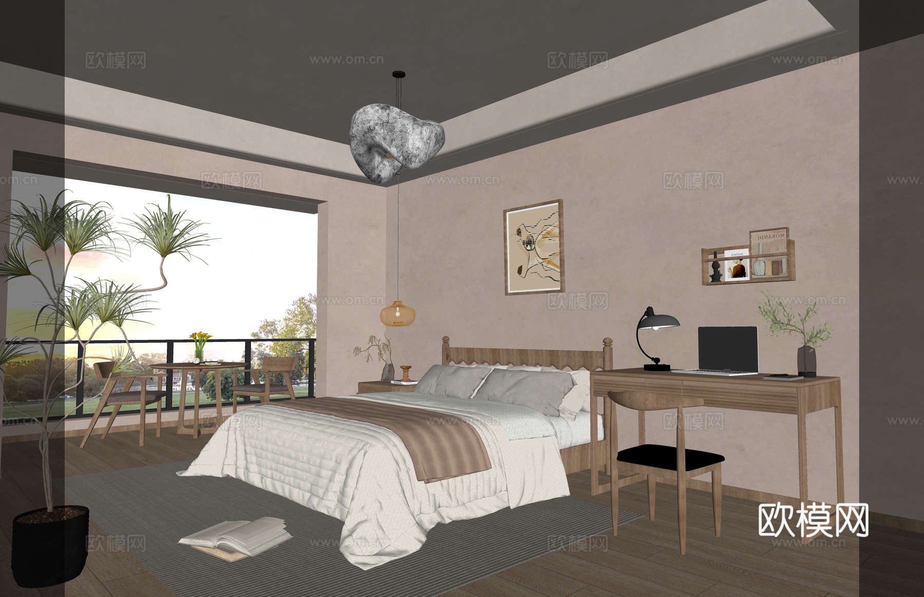 餐厅 书柜 卫生间 家装 台灯 卧室su模型