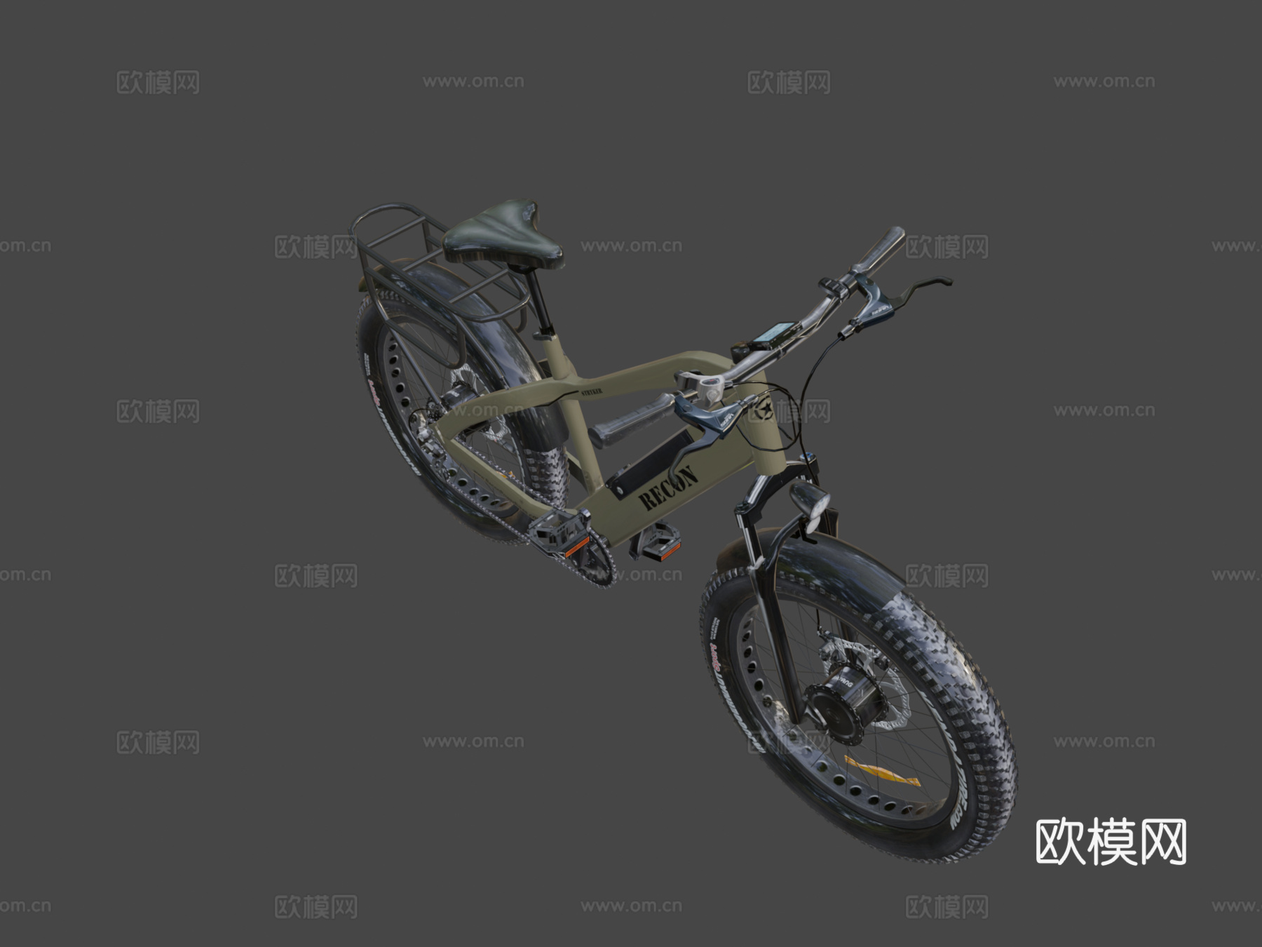侦察斯特赖克全轮驱动电动自行车su模型