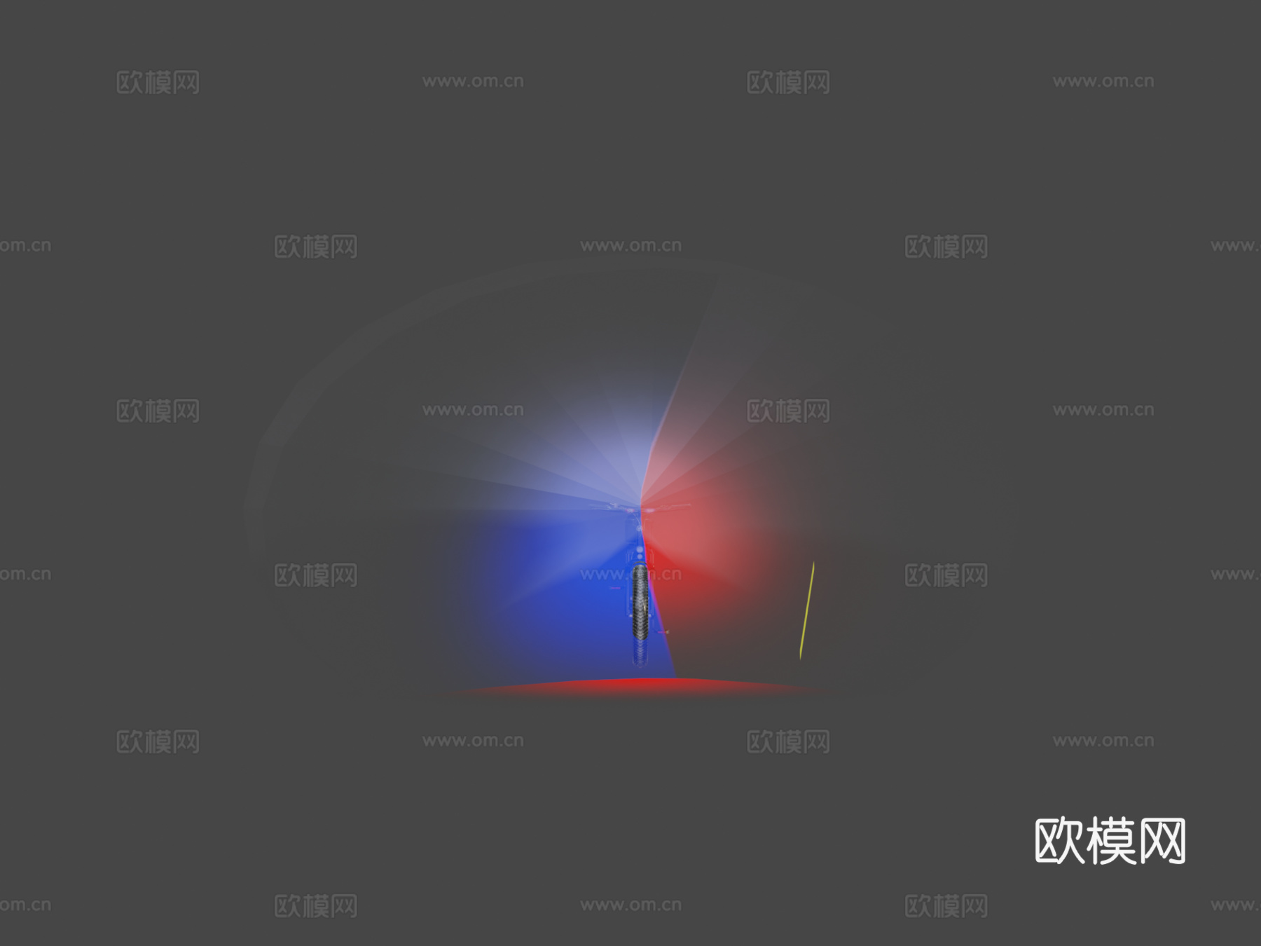 侦察警用拦截者电动自行车su模型