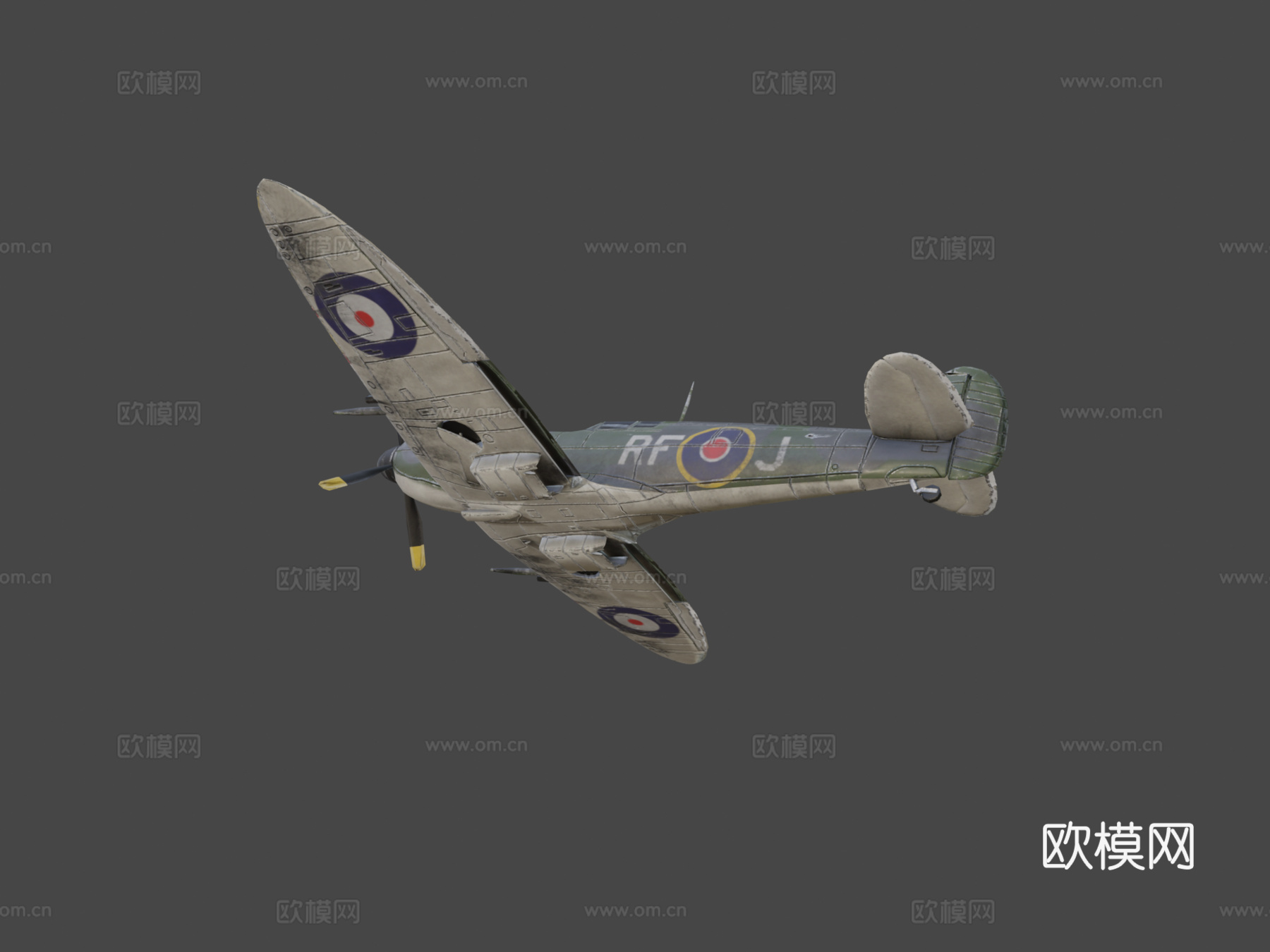 超级马林喷火战斗机su模型