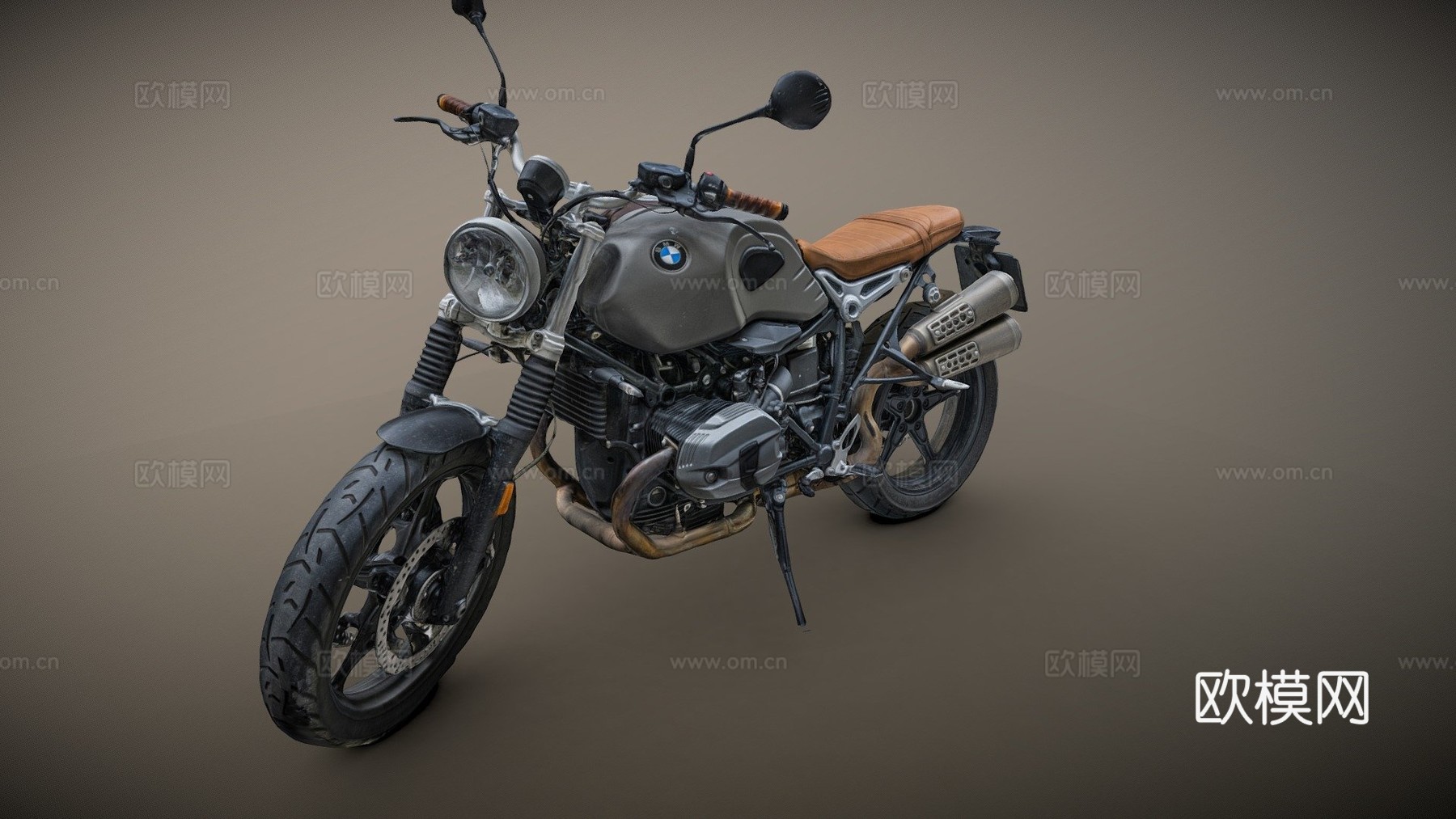 摩托车原始摄影测量扫描su模型