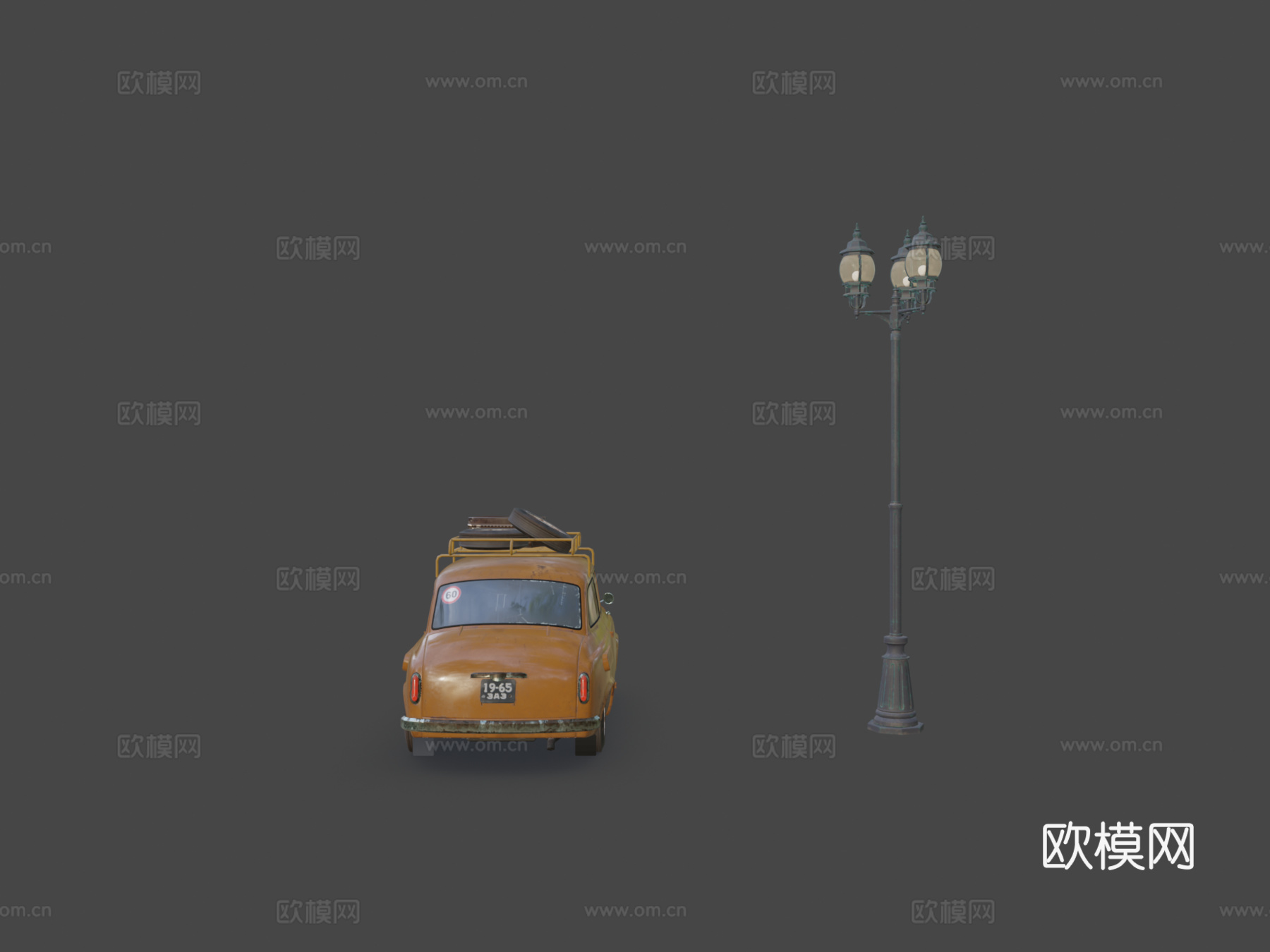 汽车场景su模型