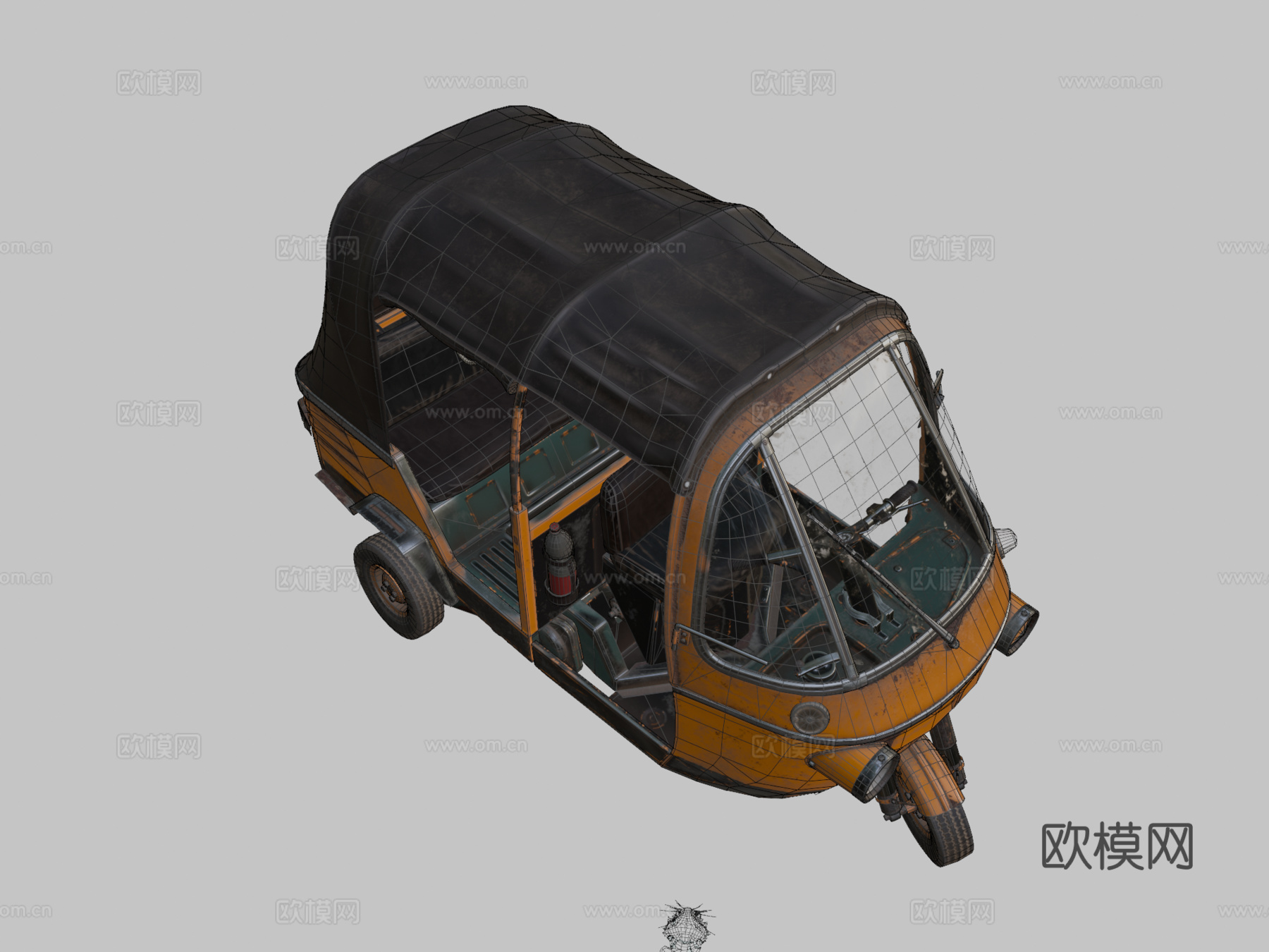 绝地求生嘟嘟车su模型