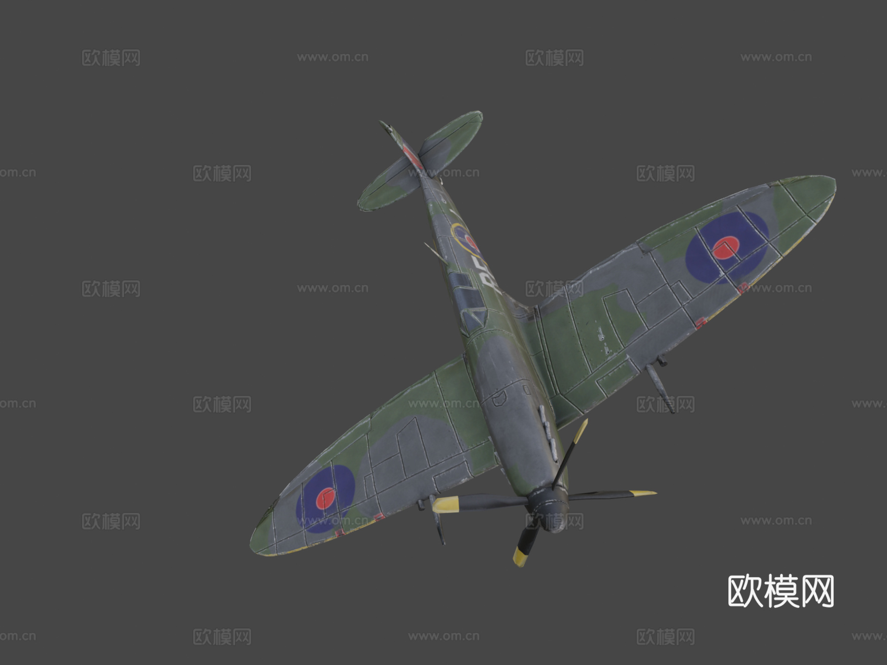 超级马林喷火战斗机su模型