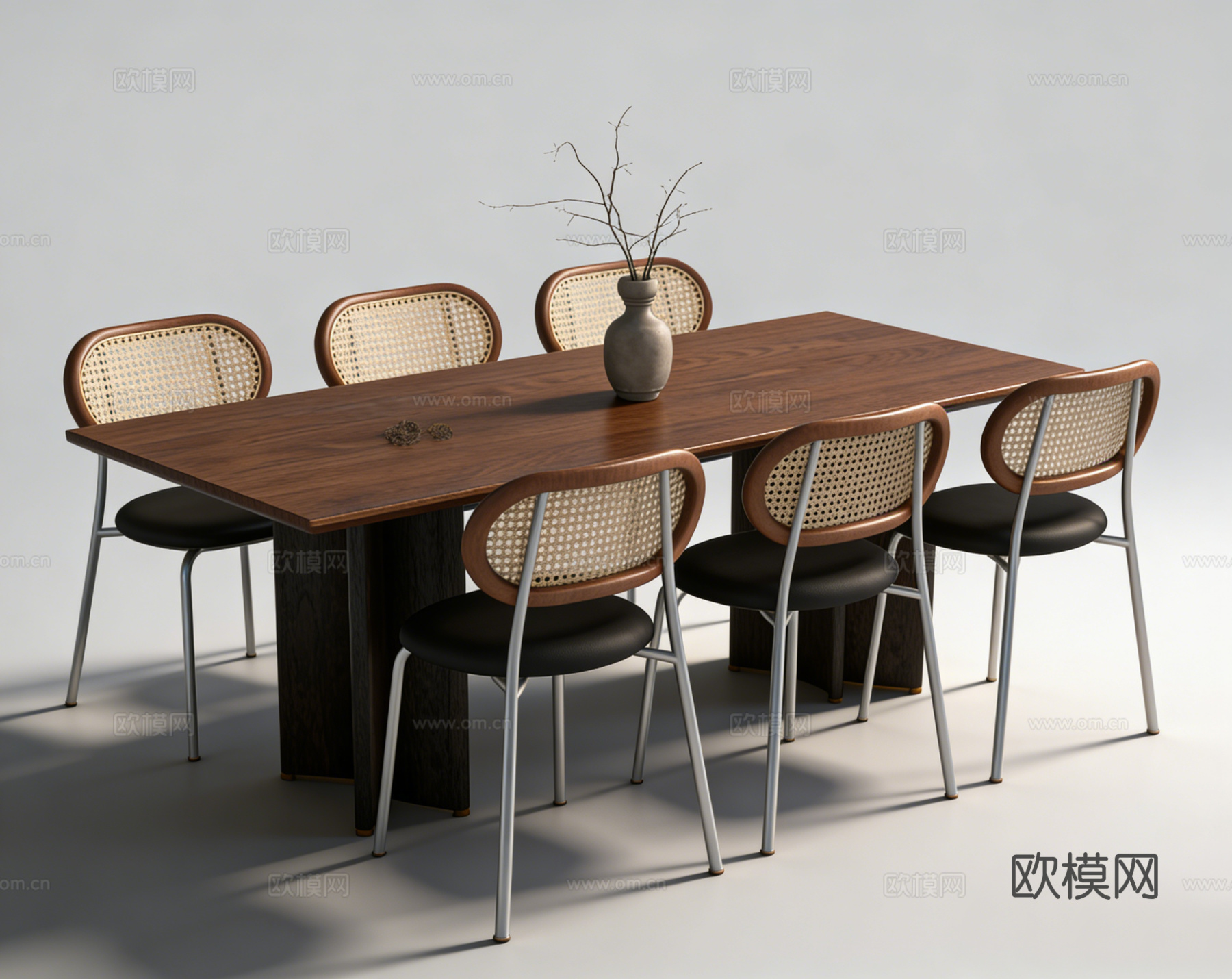 中古餐桌su模型