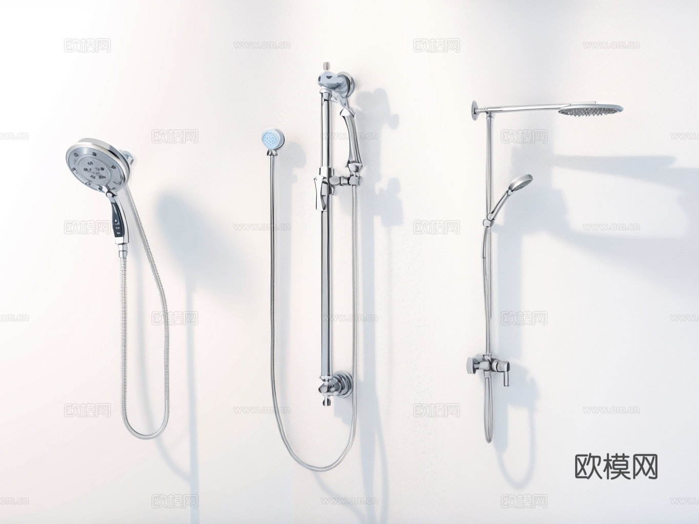 淋浴花洒su模型