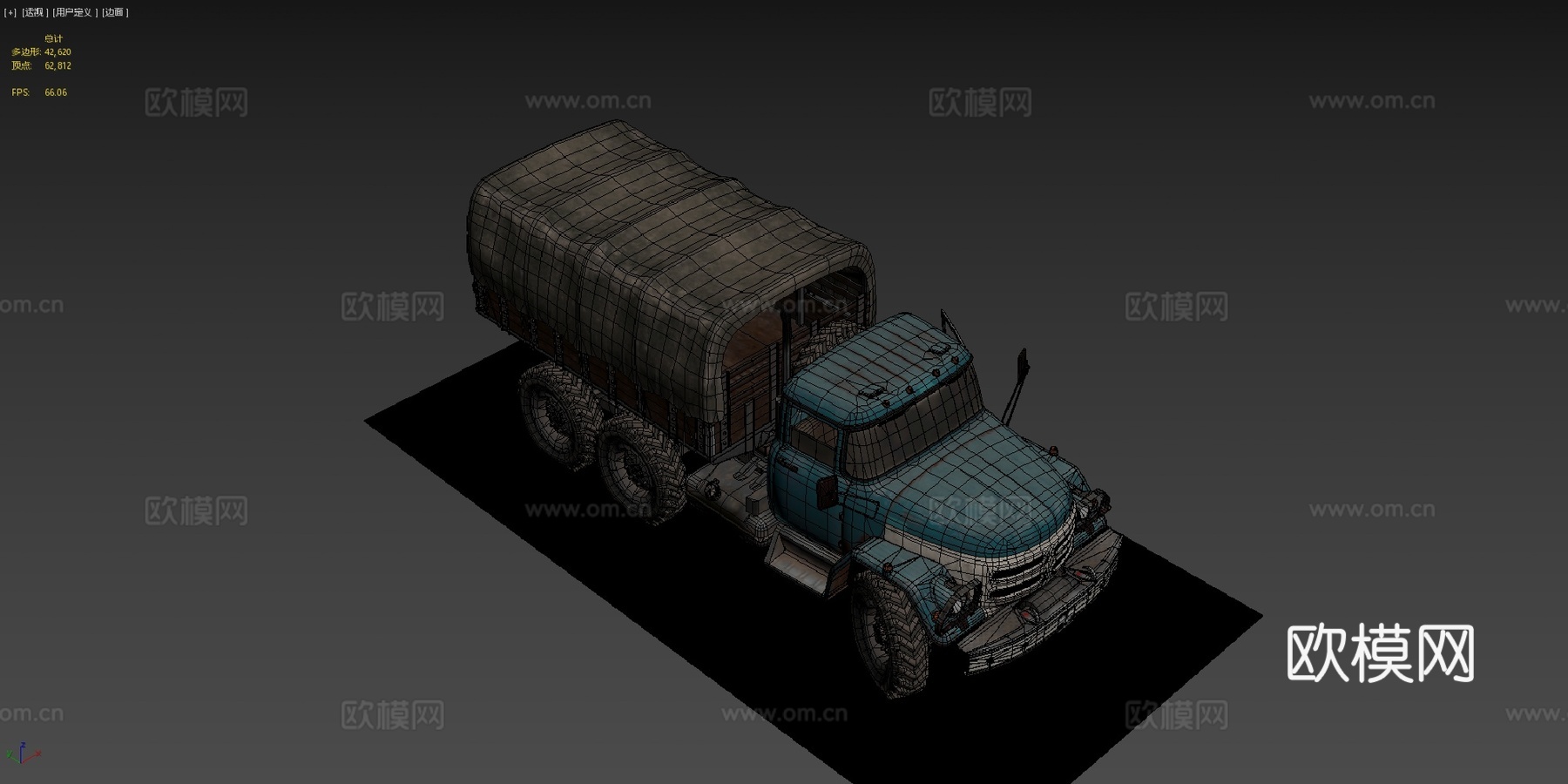 绝地求生卡车su模型