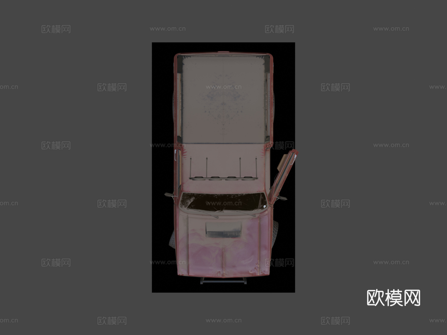 绝地求生皮卡su模型