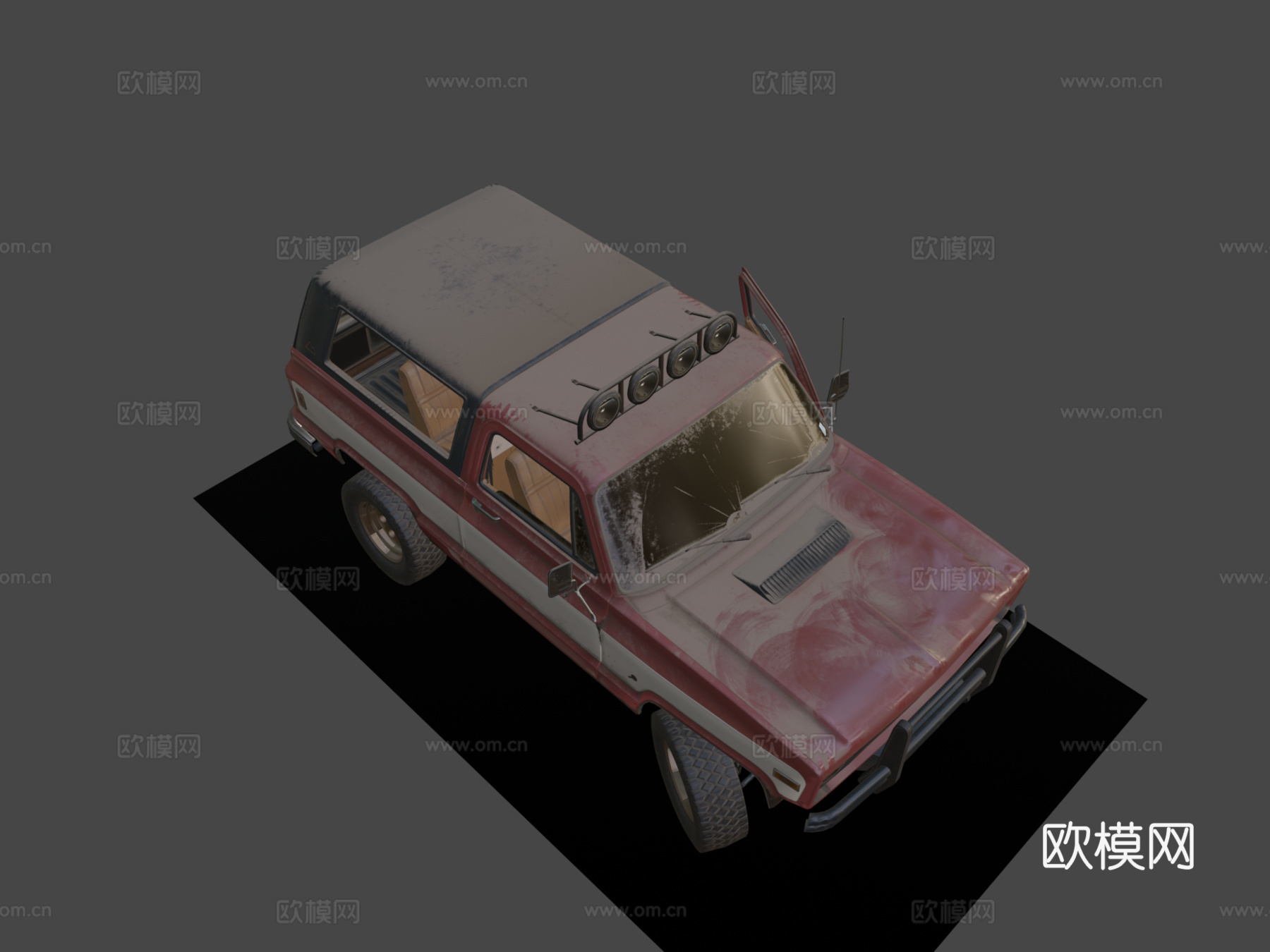 绝地求生皮卡su模型