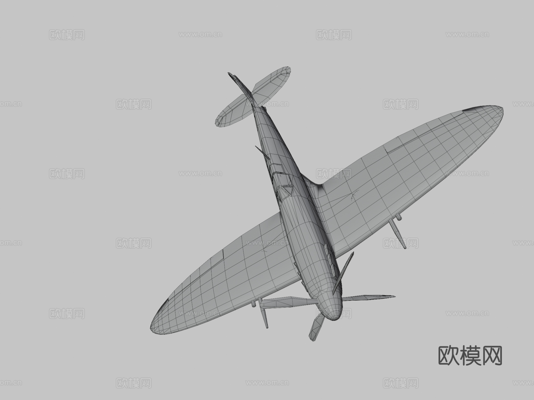 超级马林喷火战斗机su模型