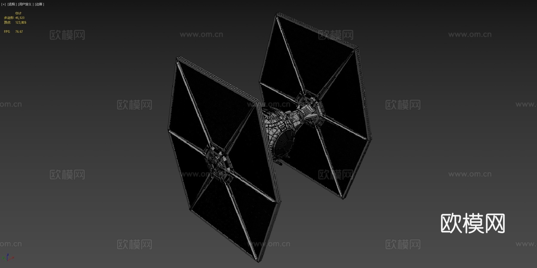 星球大战TIE战斗机su模型