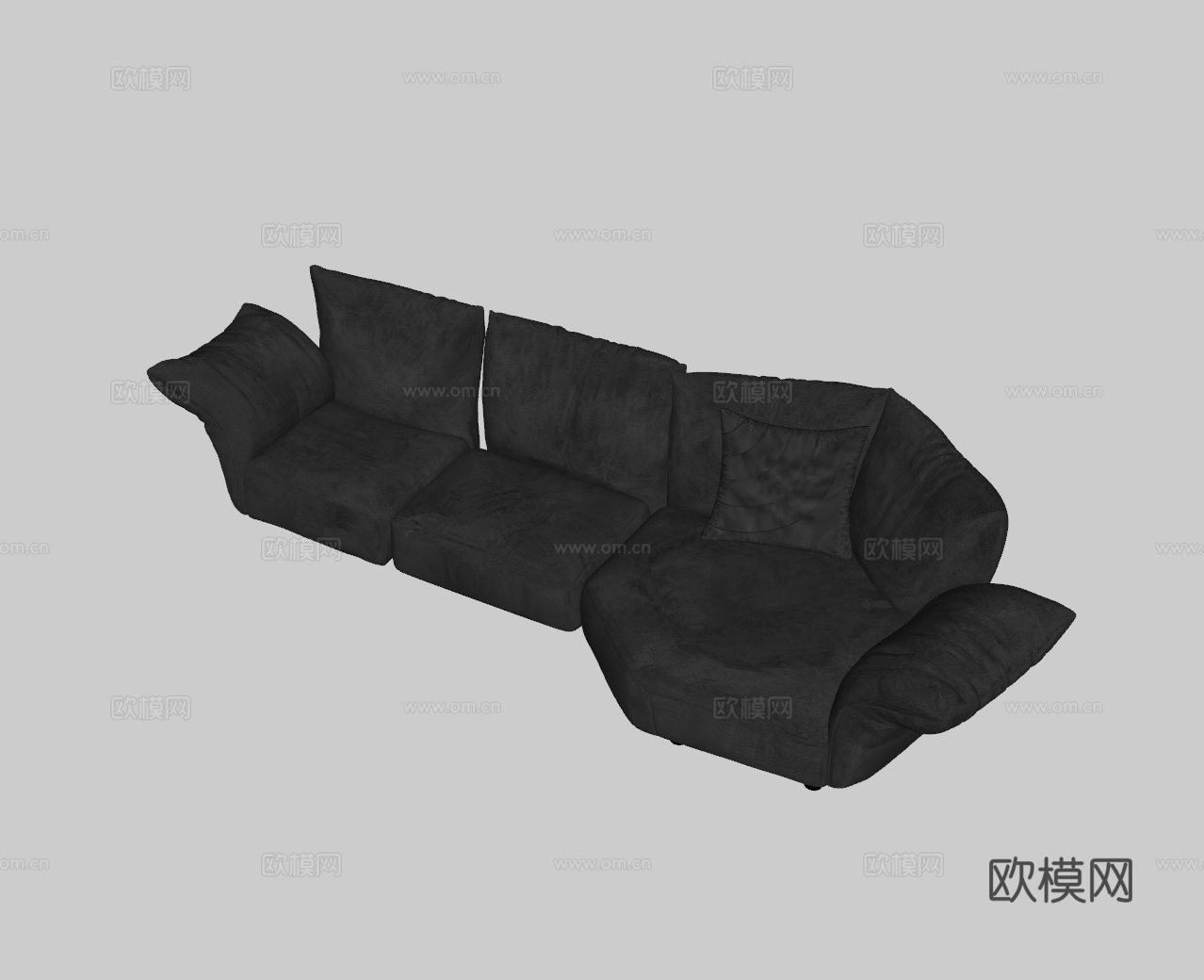 现代沙发su模型