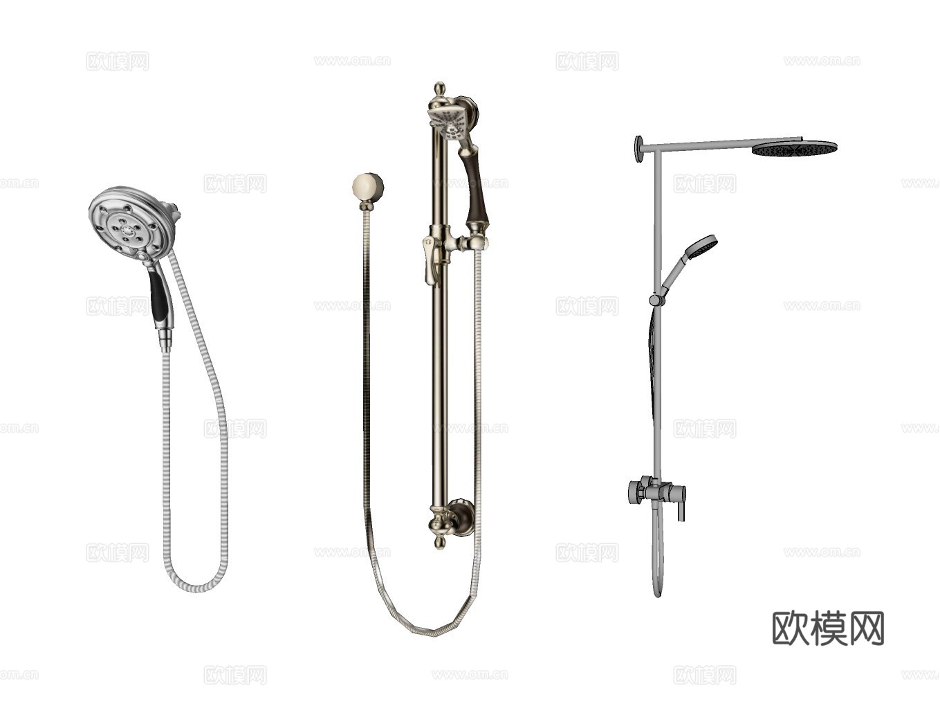 淋浴花洒su模型