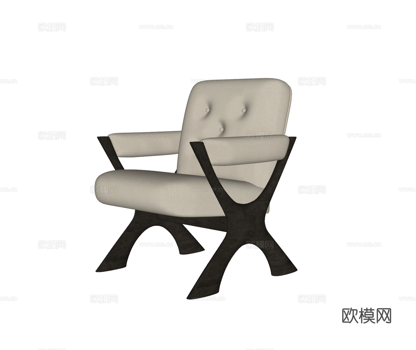现代休闲椅su模型