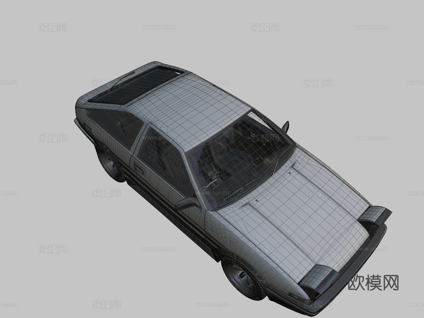 丰田AE86斯普林特特鲁诺前期型su模型