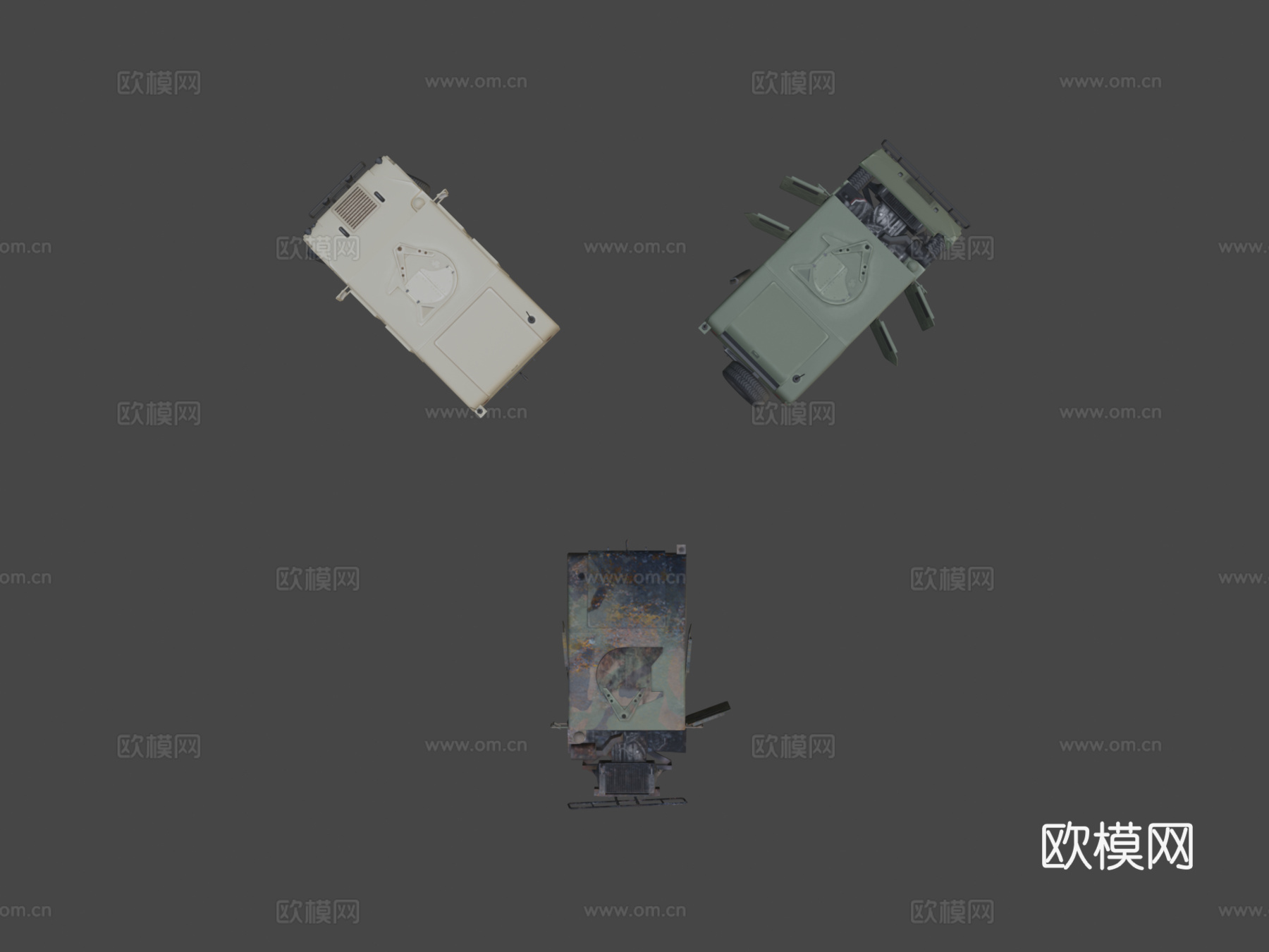 AM通用M998悍马su模型