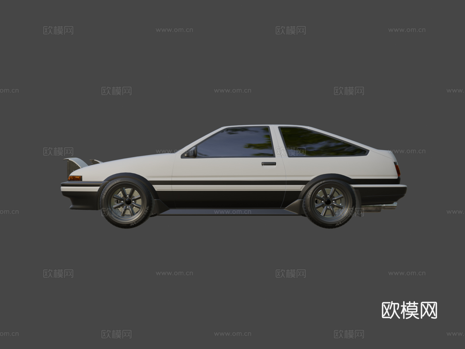 丰田AE86斯普林特特鲁诺前期型su模型