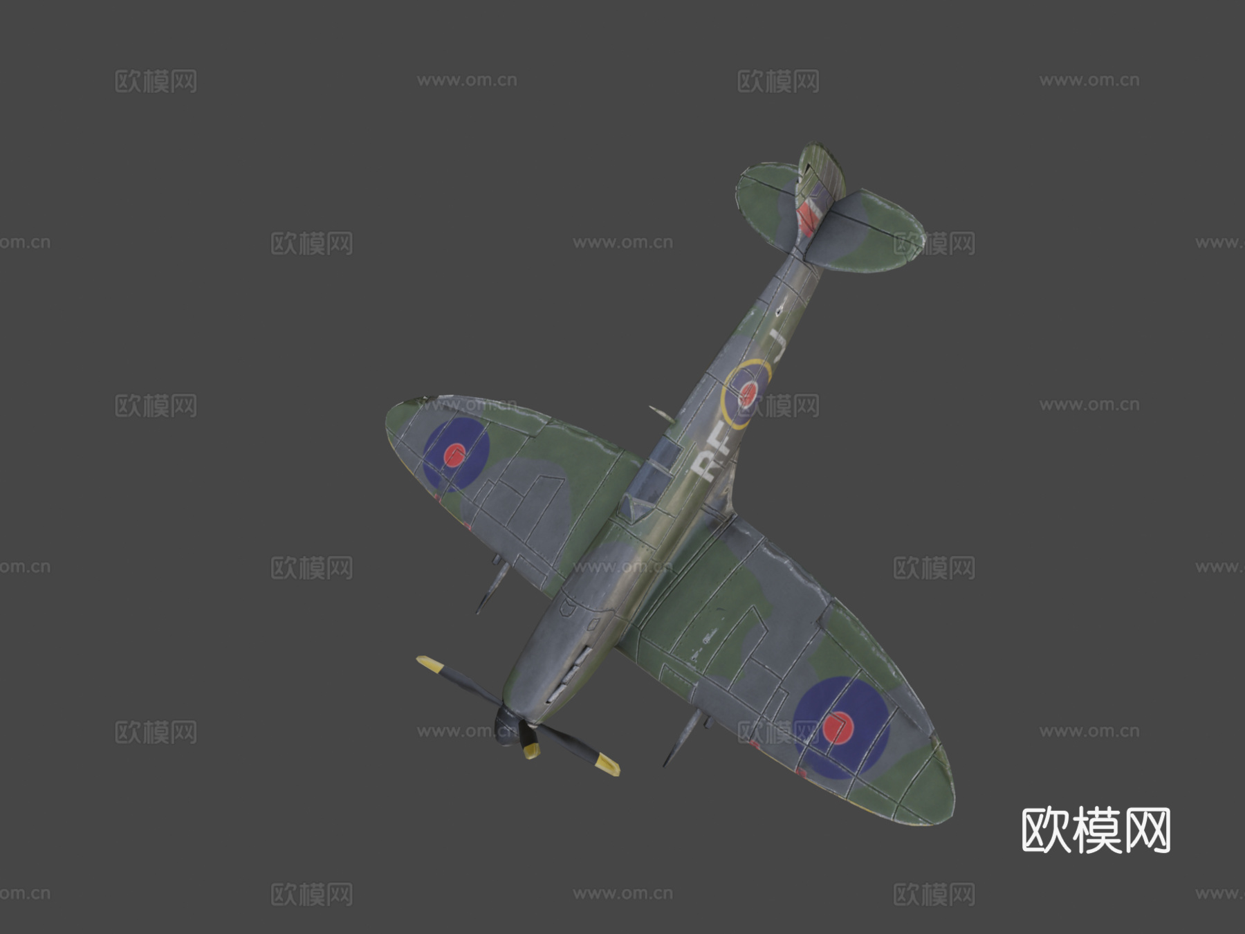 超级马林喷火战斗机su模型