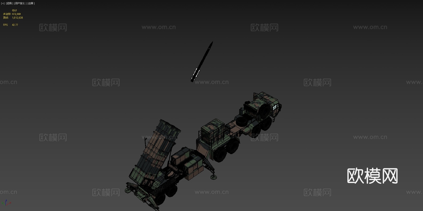 MIM104爱国者发射器su模型