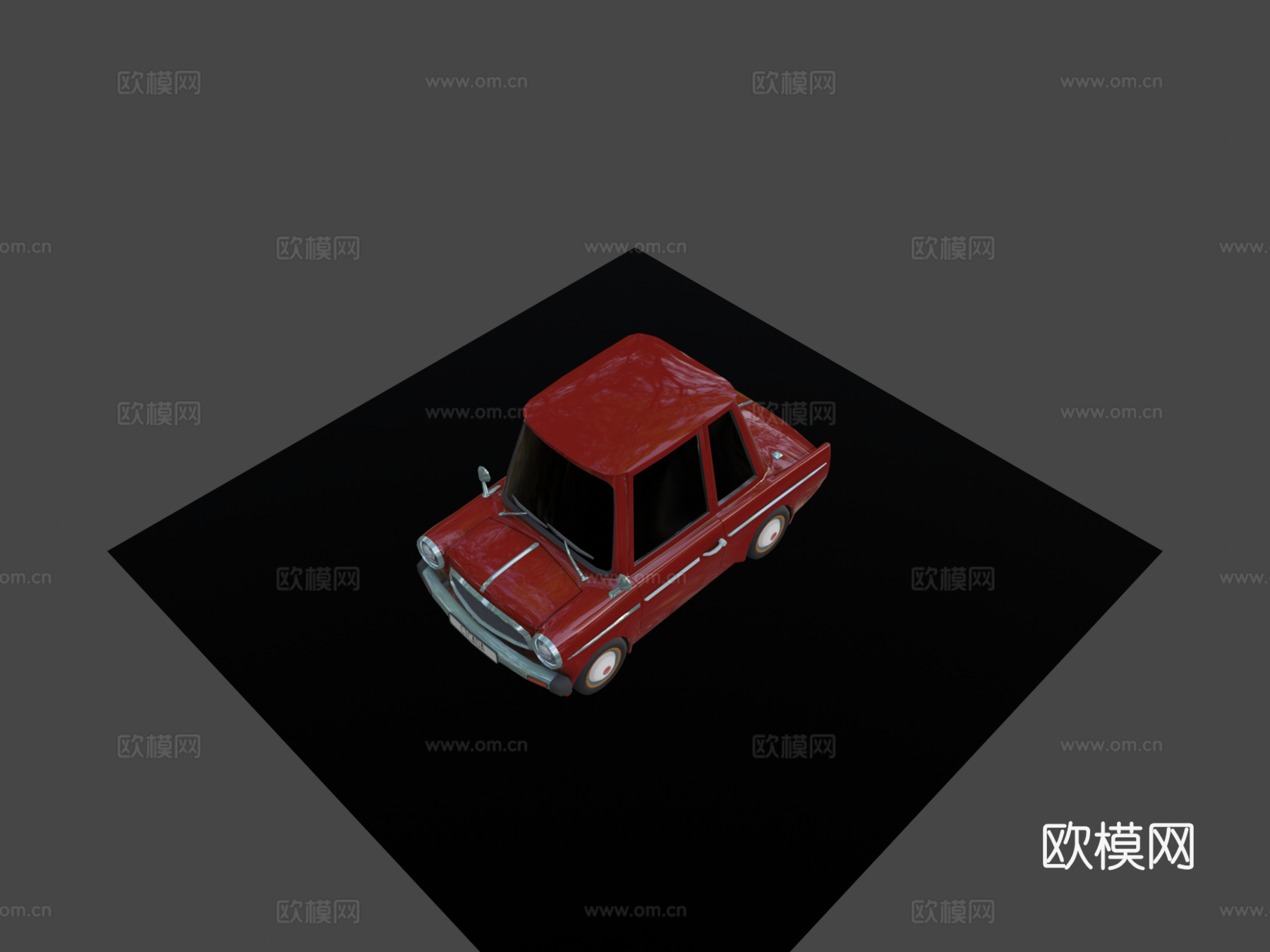 蝉复古卡通车su模型