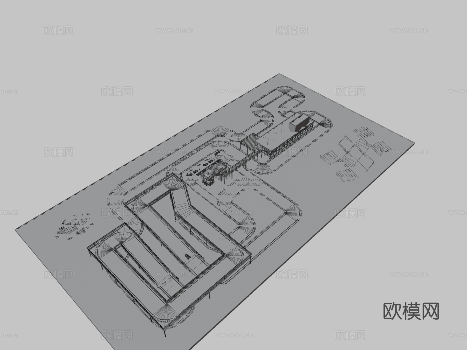 JMK约翰马丁卡丁车新赛道su模型