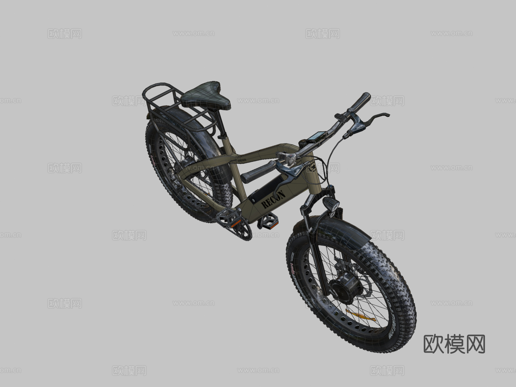 侦察斯特赖克全轮驱动电动自行车su模型