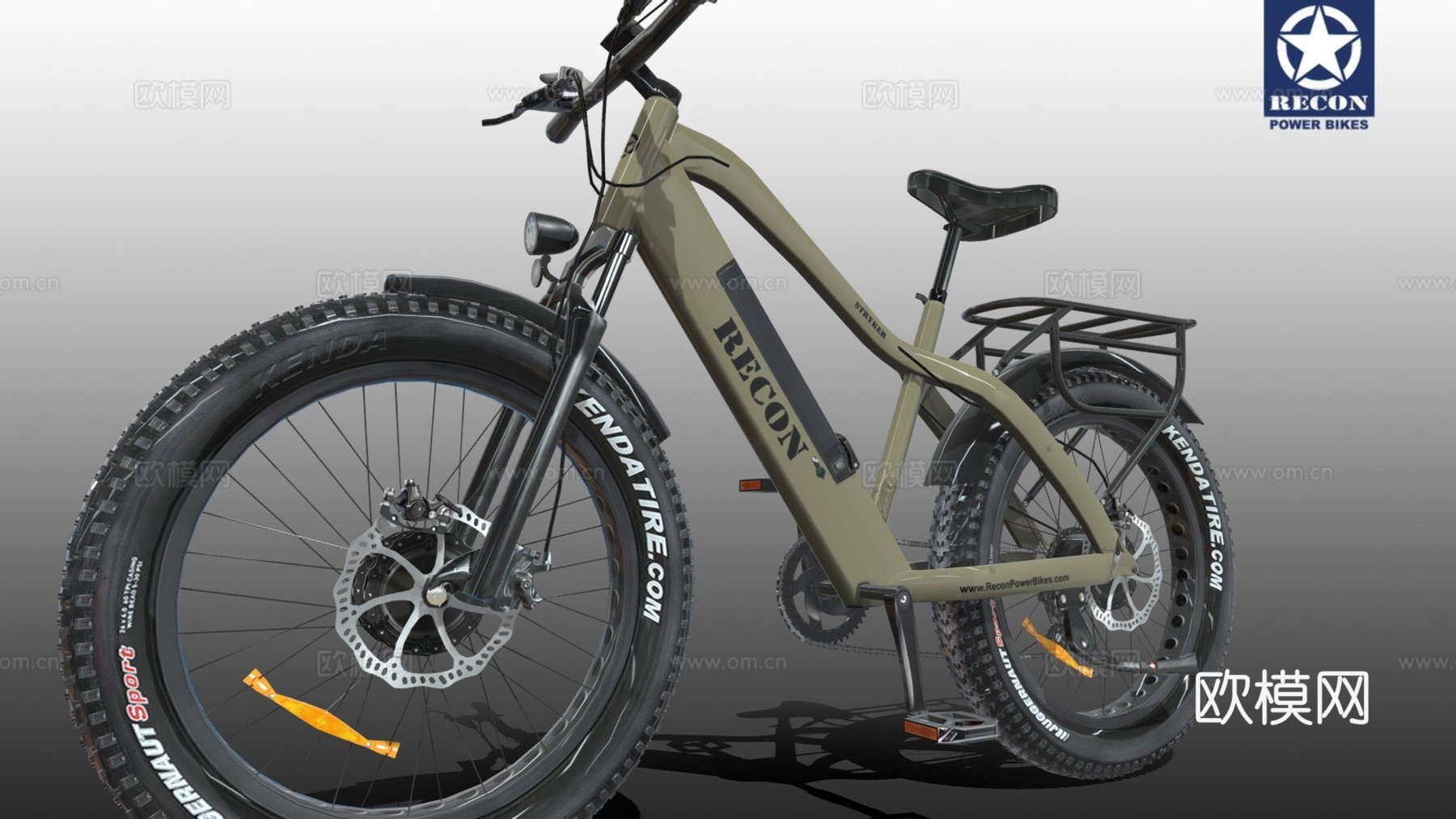 侦察斯特赖克全轮驱动电动自行车su模型