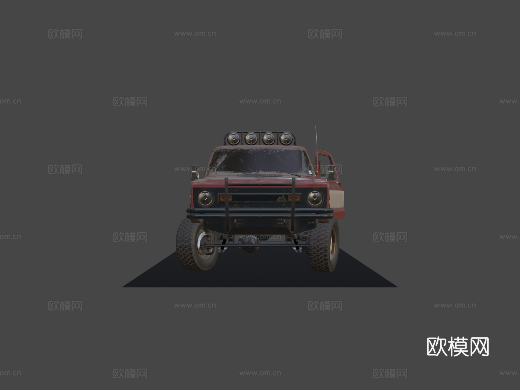 绝地求生皮卡su模型