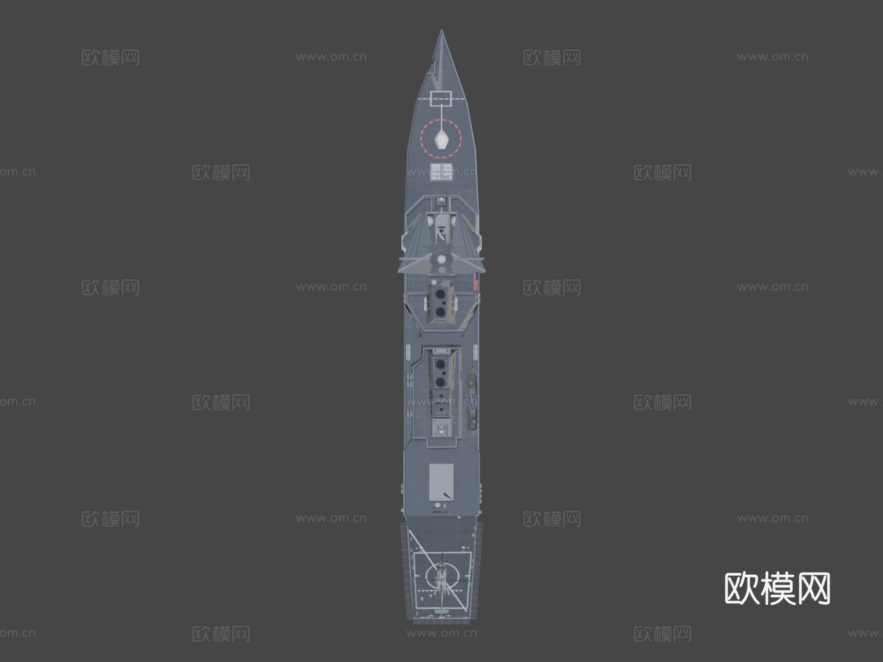 阿利伯克级导弹驱逐舰su模型