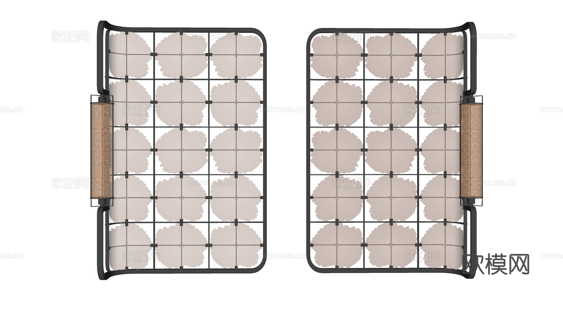 屏风  酒店屏风 格栅屏风 现代玻璃屏风 夹丝玻璃屏风 隔断su模型