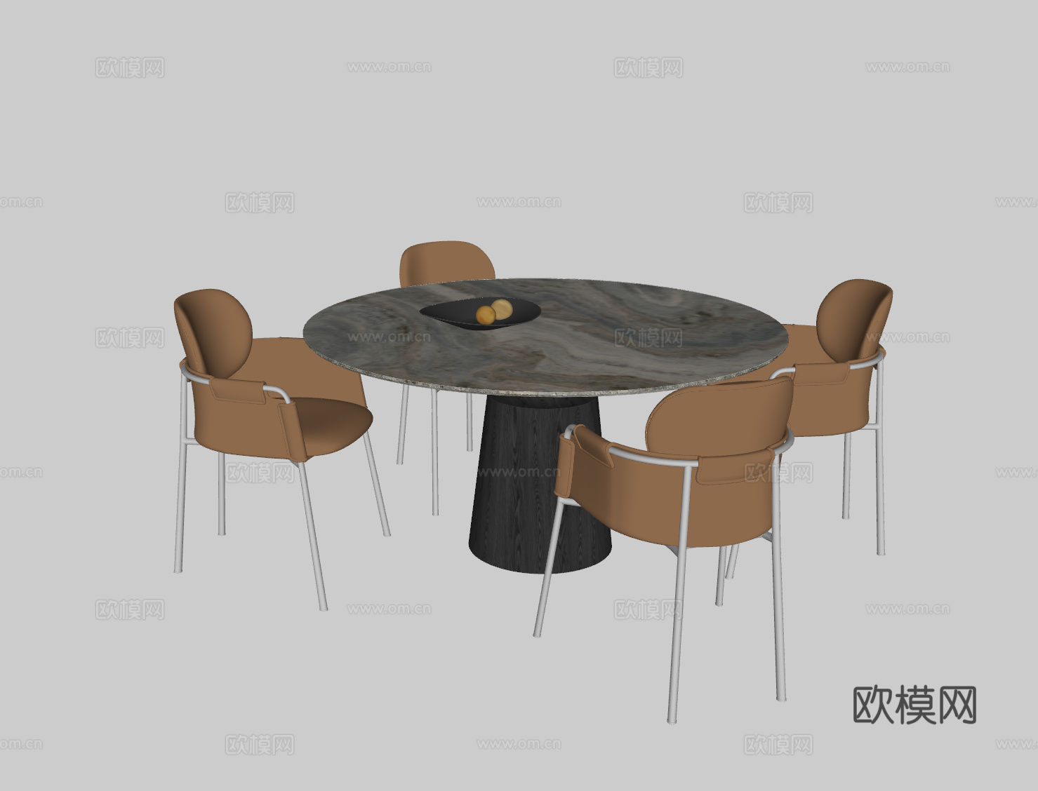 现代餐桌su模型
