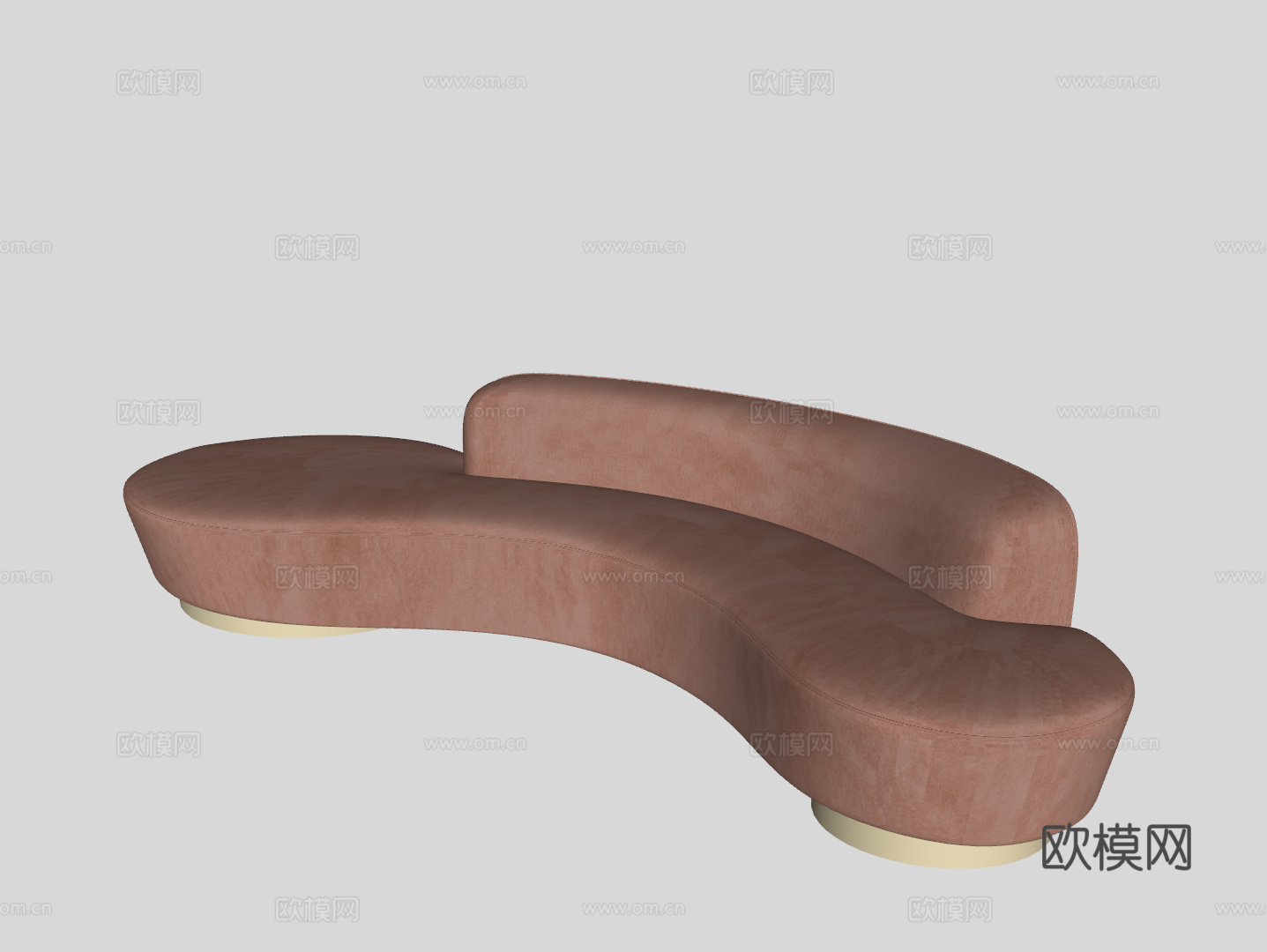 现代异形沙发su模型