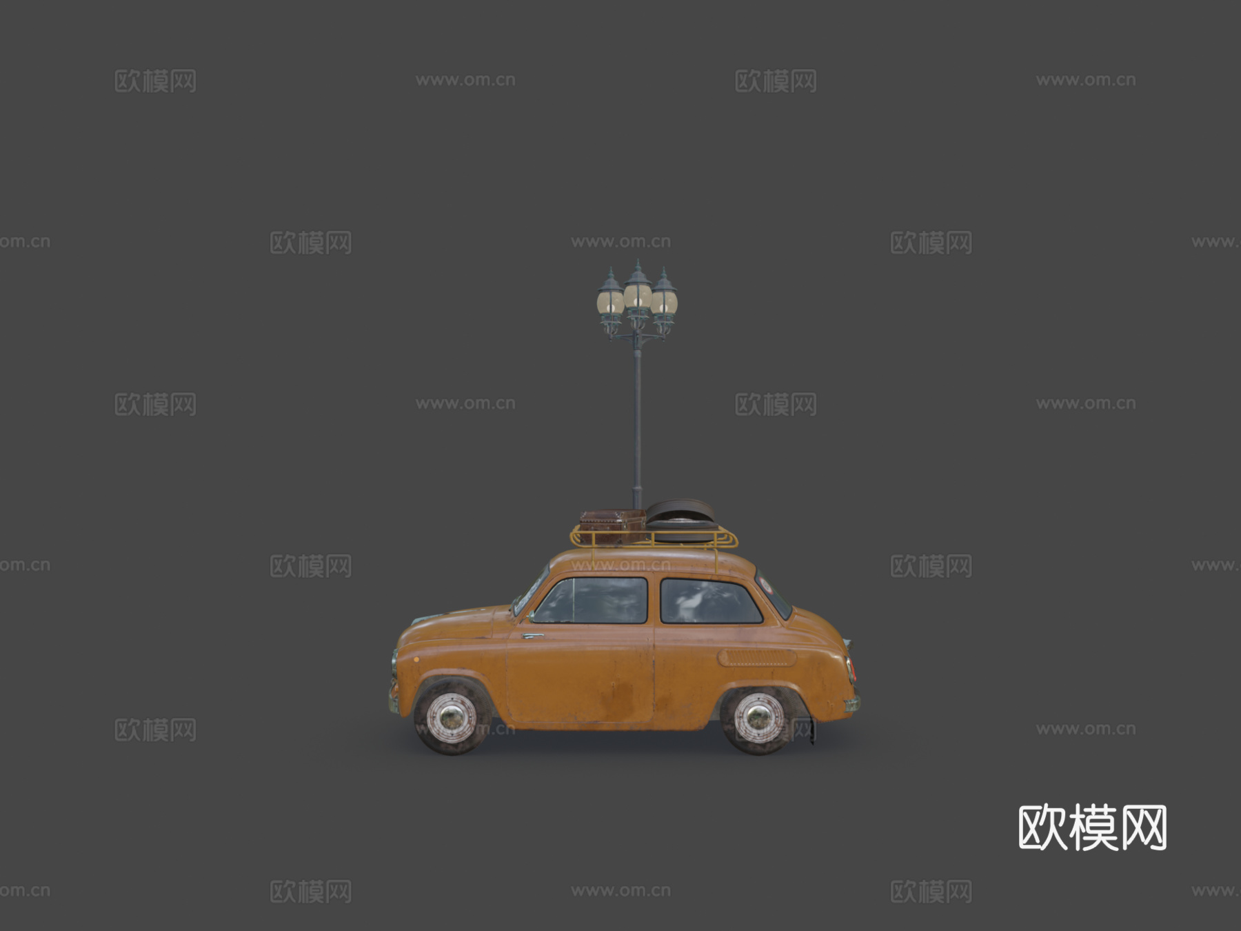 汽车场景su模型