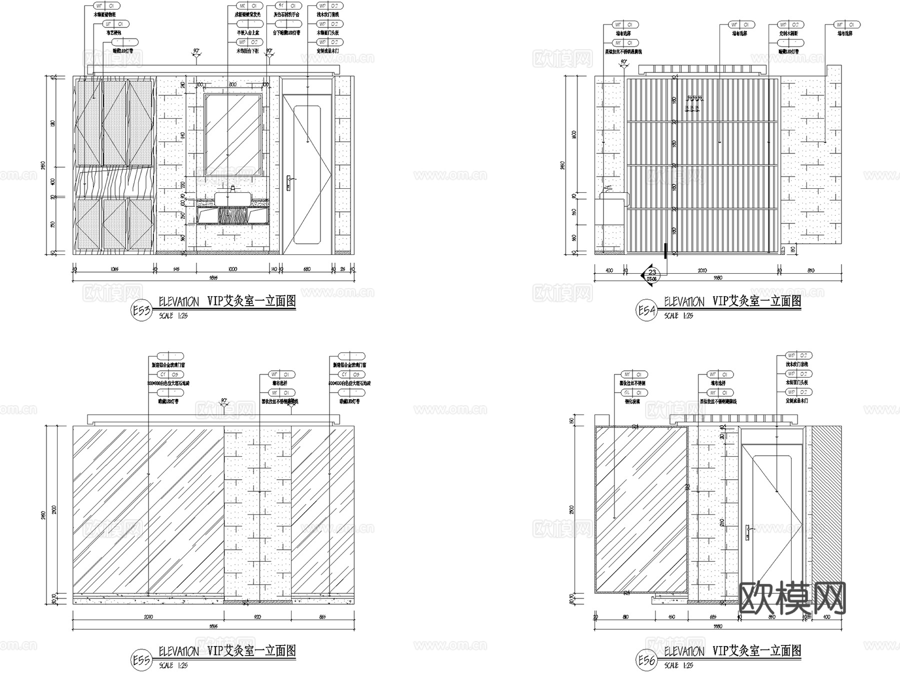 中医馆国医馆诊所医院调理养生馆室内工装CAD施工图整套cad施工图