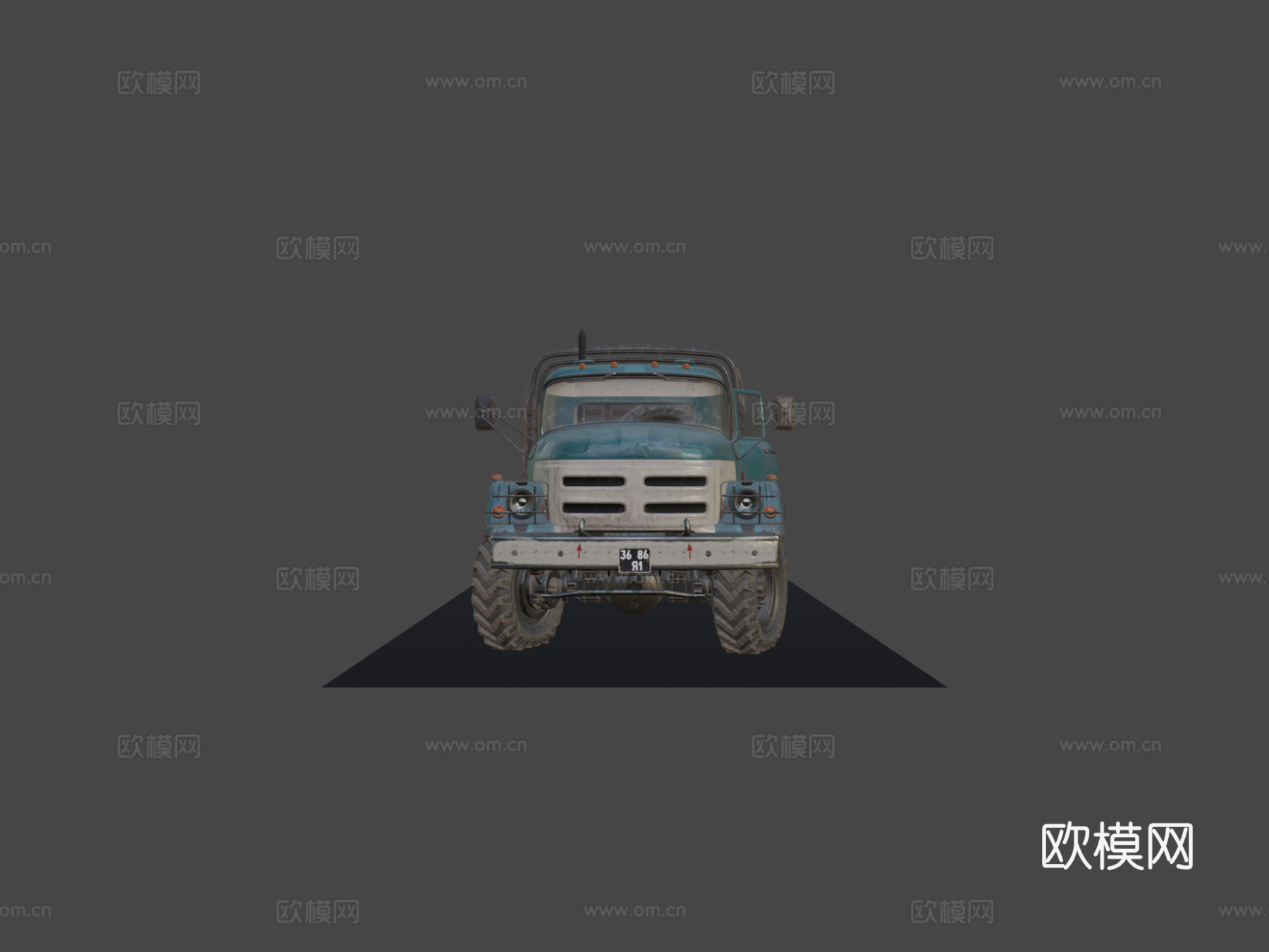 绝地求生卡车su模型